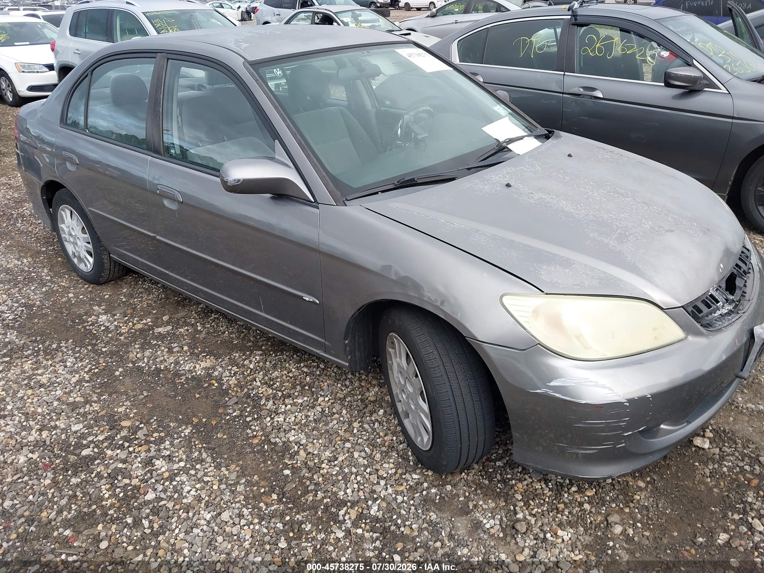 2004 Honda Civic Lx Silver vin: 2HGES16694H561673