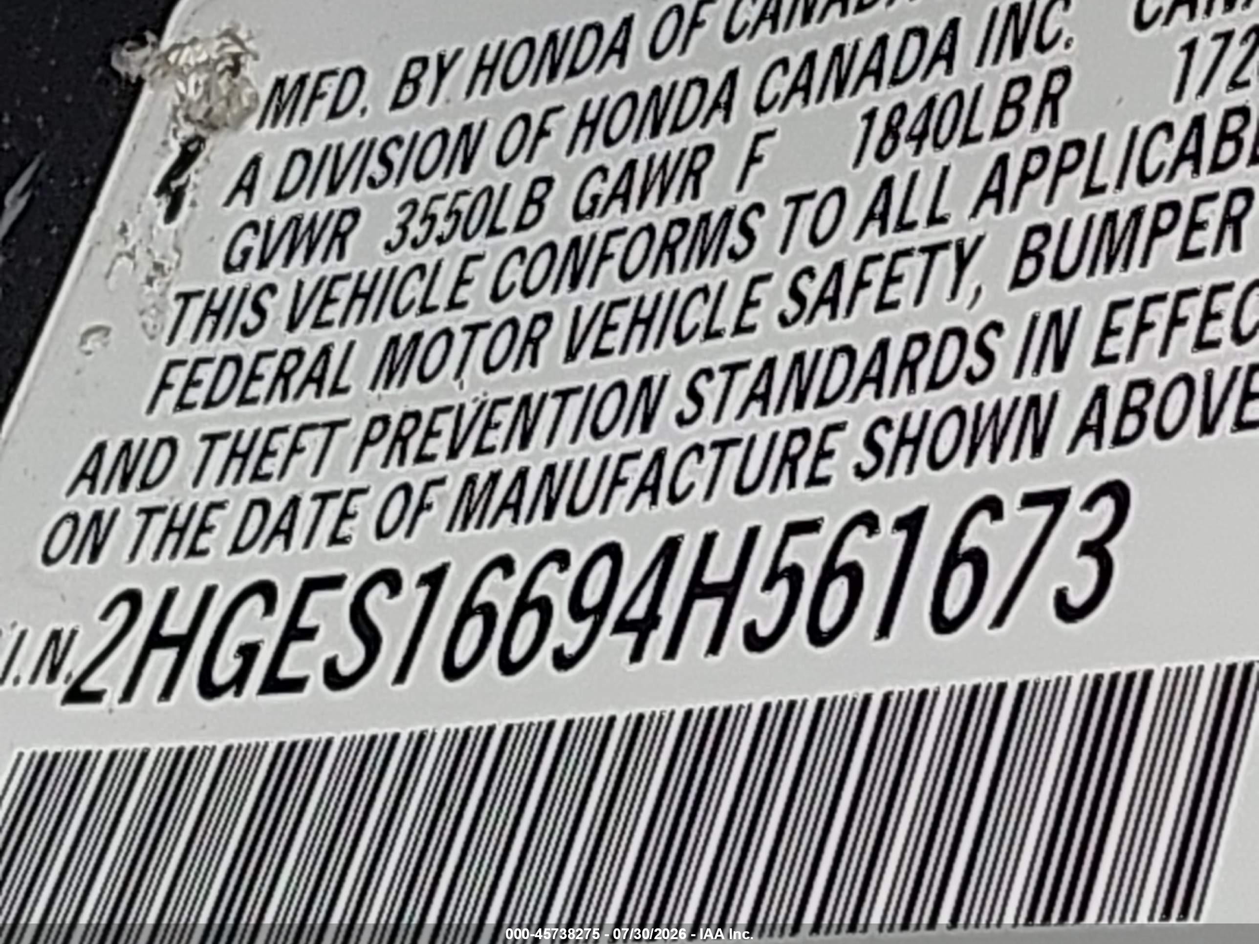 2004 Honda Civic Lx Silver vin: 2HGES16694H561673