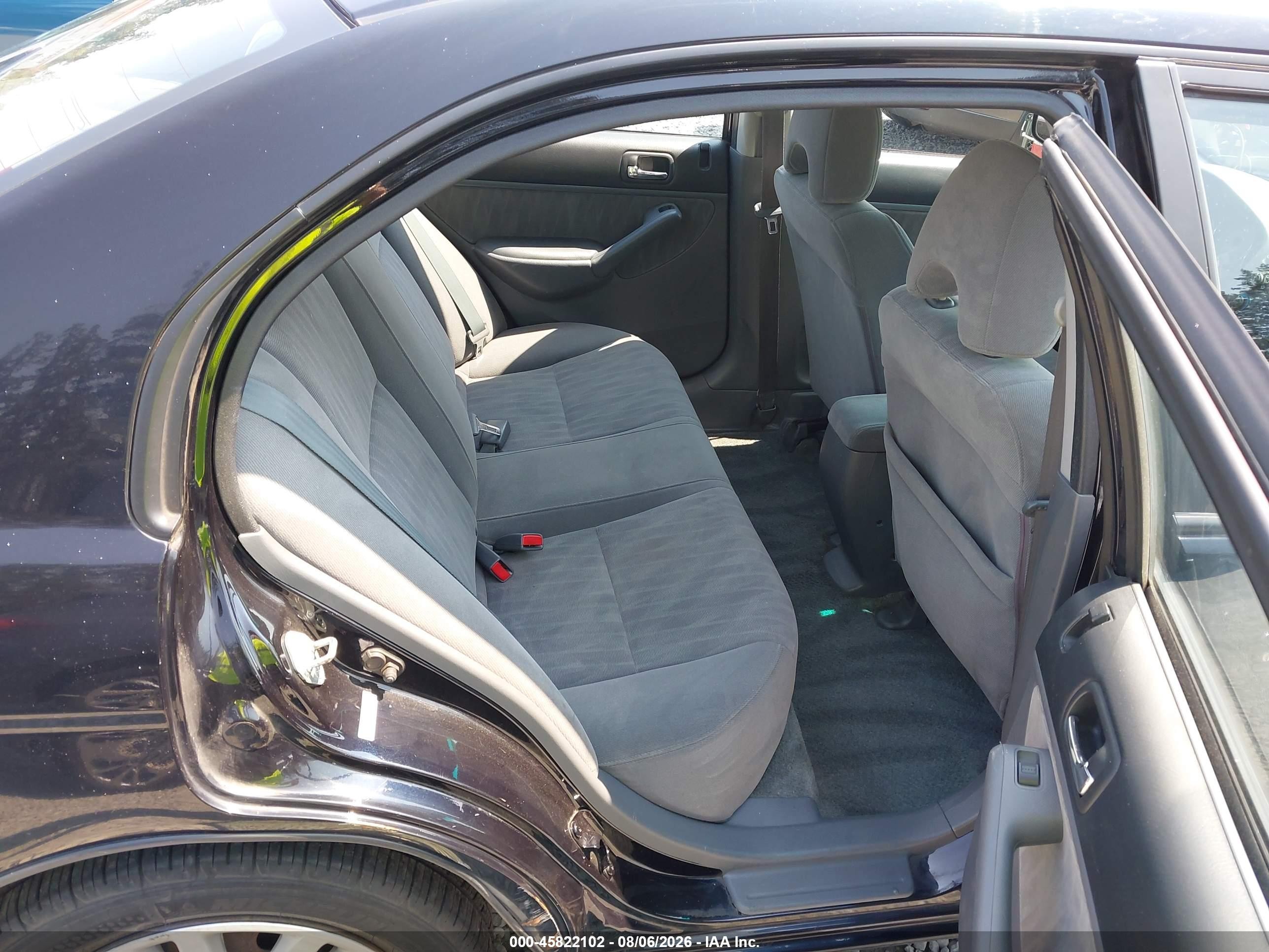 2004 Honda Civic Lx Black vin: 2HGES166X4H505466