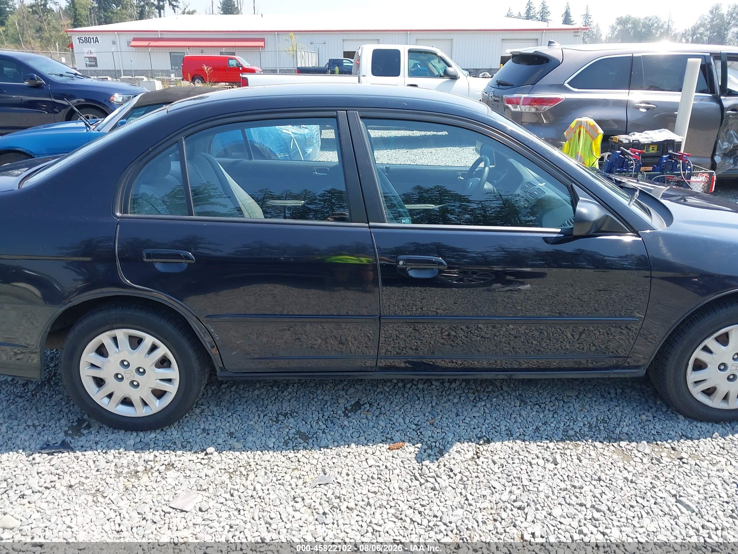 2004 Honda Civic Lx Black vin: 2HGES166X4H505466