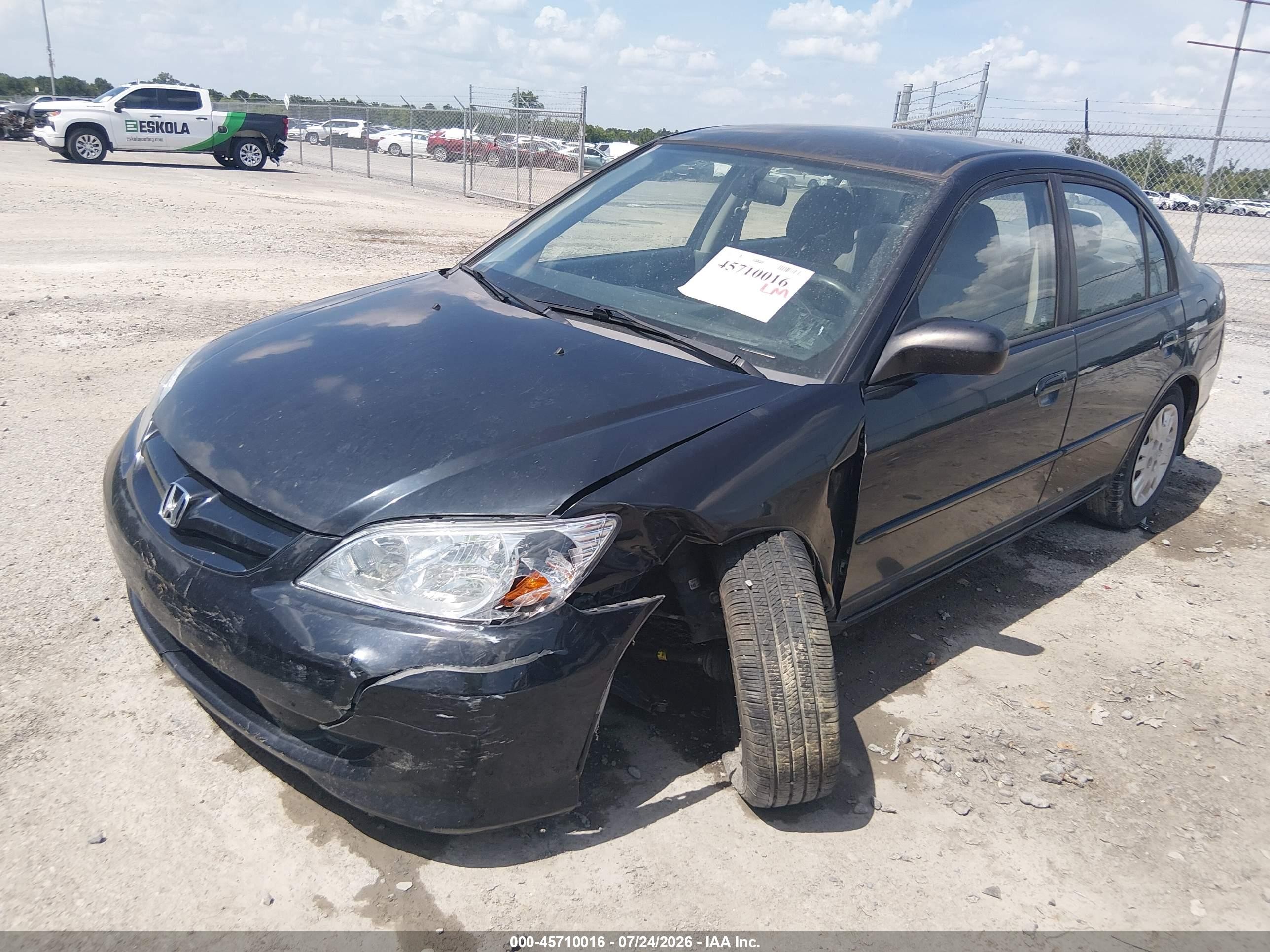 2005 Honda Civic Lx Black vin: 2HGES166X5H556113