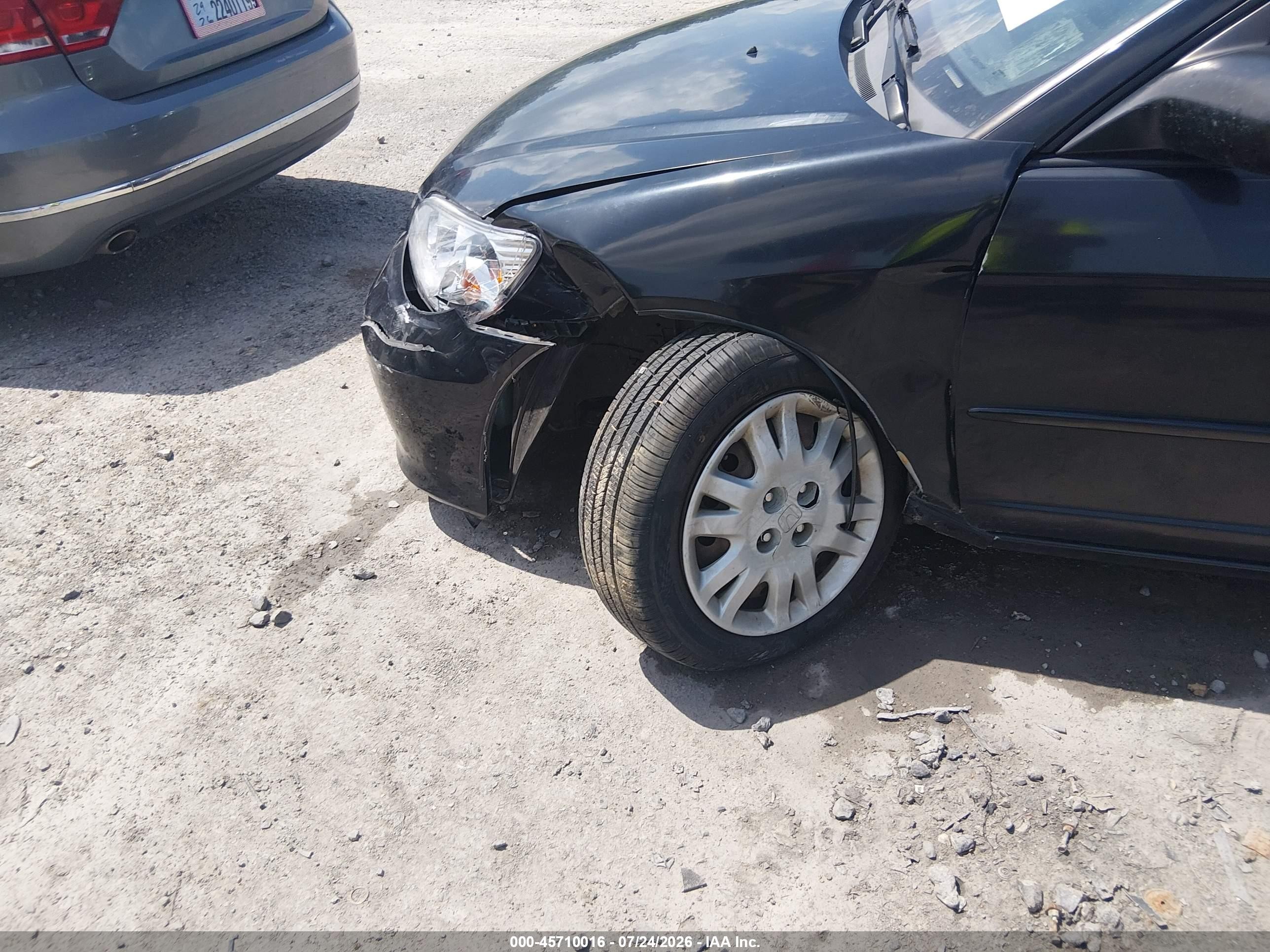 2005 Honda Civic Lx Black vin: 2HGES166X5H556113