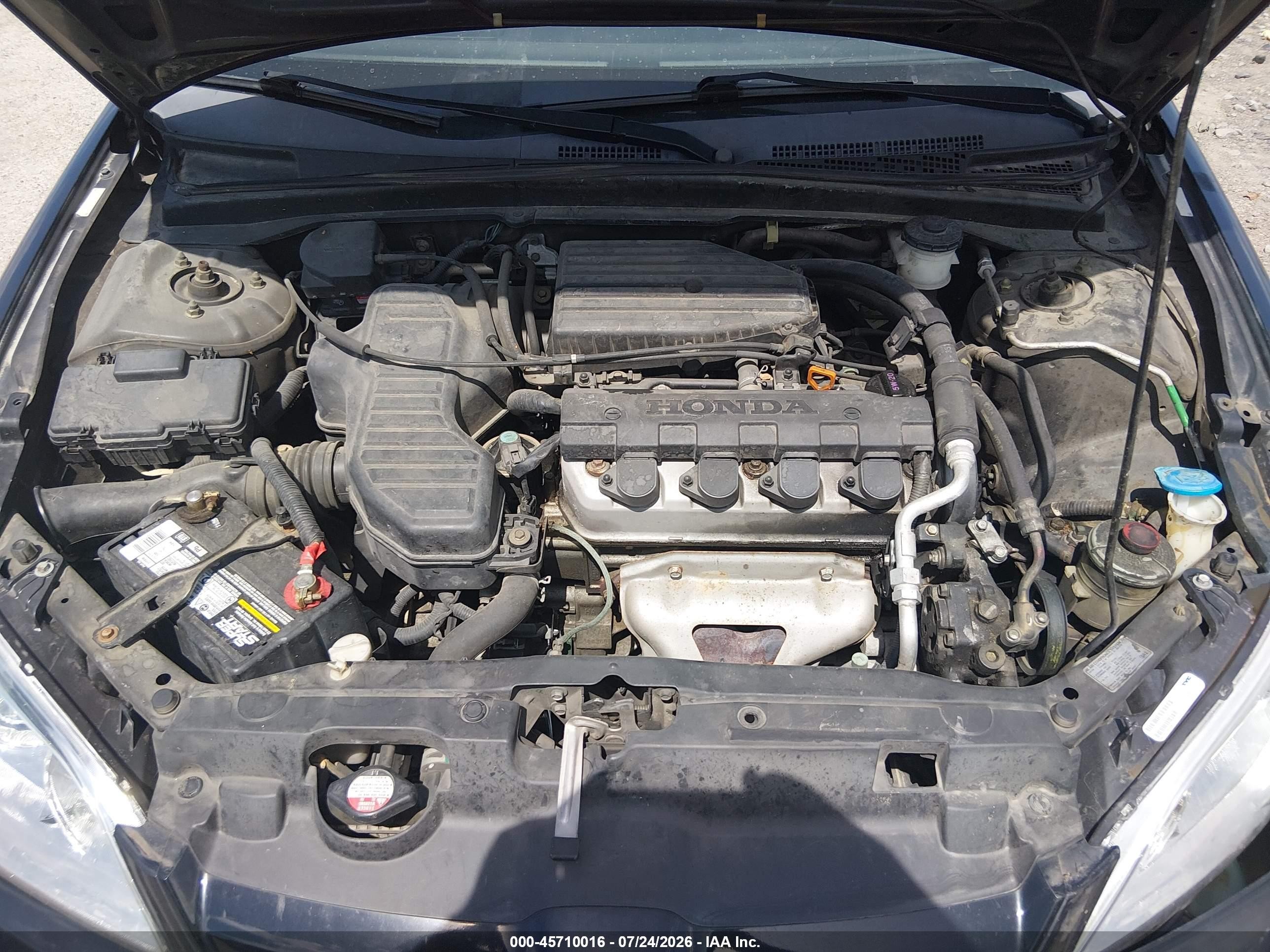 2005 Honda Civic Lx Black vin: 2HGES166X5H556113
