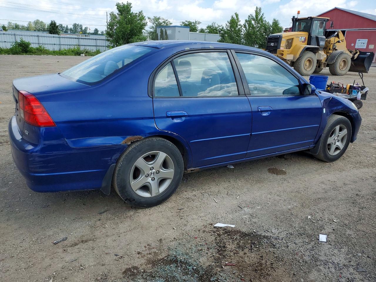 2005 Honda Civic Ex Blue vin: 2HGES16825H019768