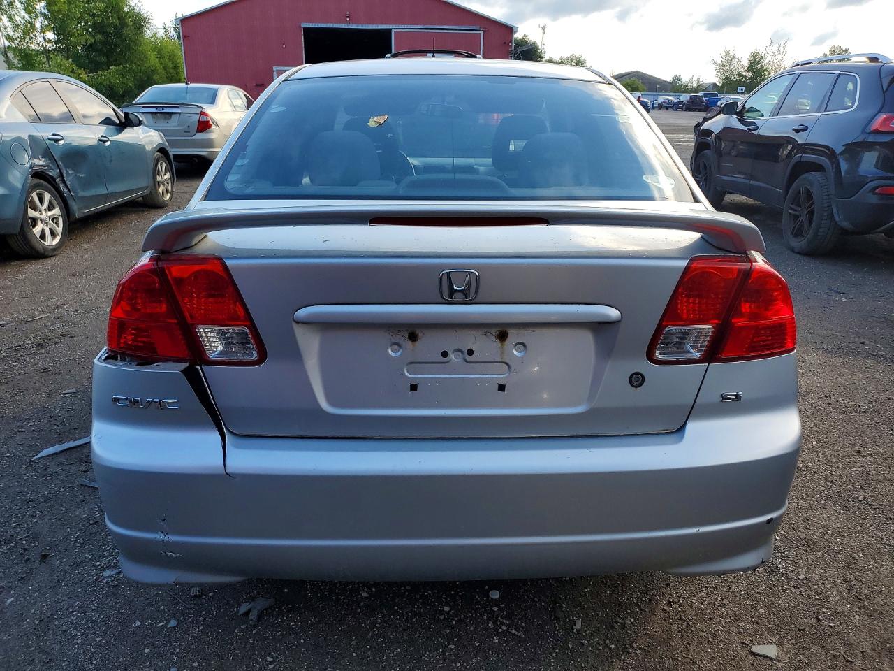 2005 Honda Civic Ex Silver vin: 2HGES16875H021242
