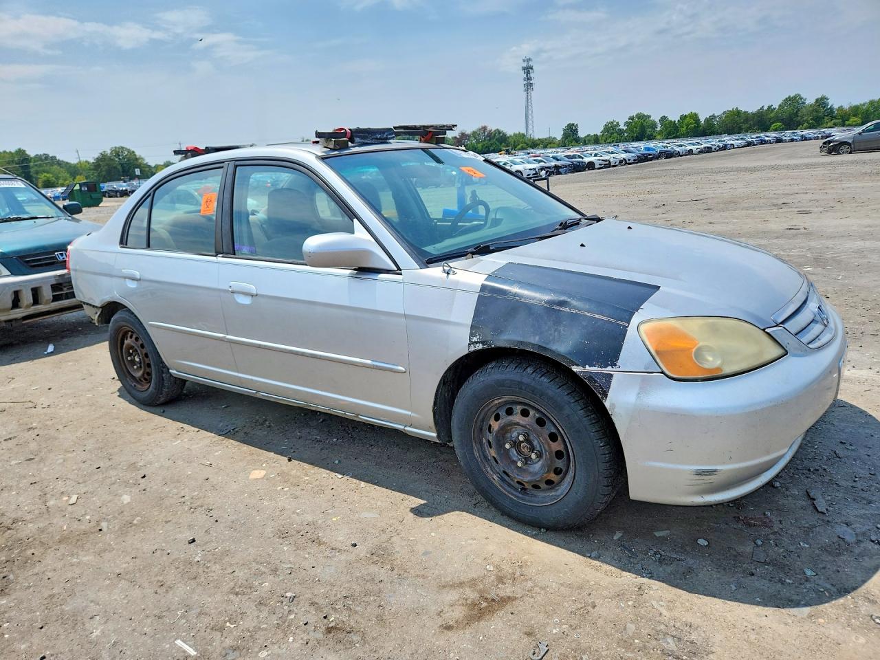 2002 Honda Civic Ex Gray vin: 2HGES25702H596762