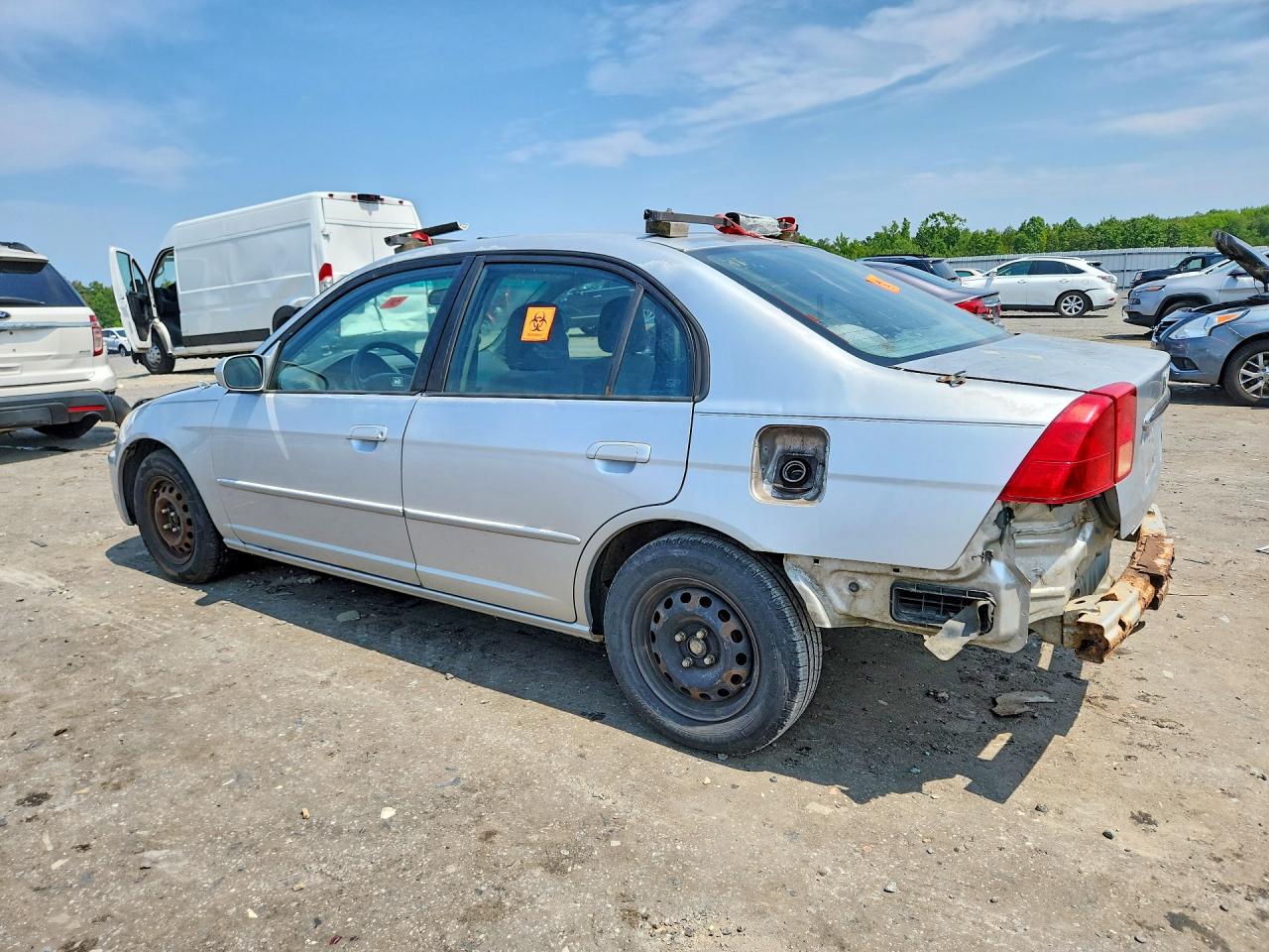 2002 Honda Civic Ex Gray vin: 2HGES25702H596762