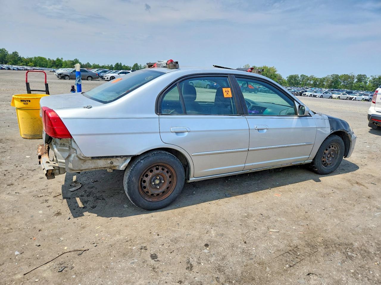 2002 Honda Civic Ex Gray vin: 2HGES25702H596762