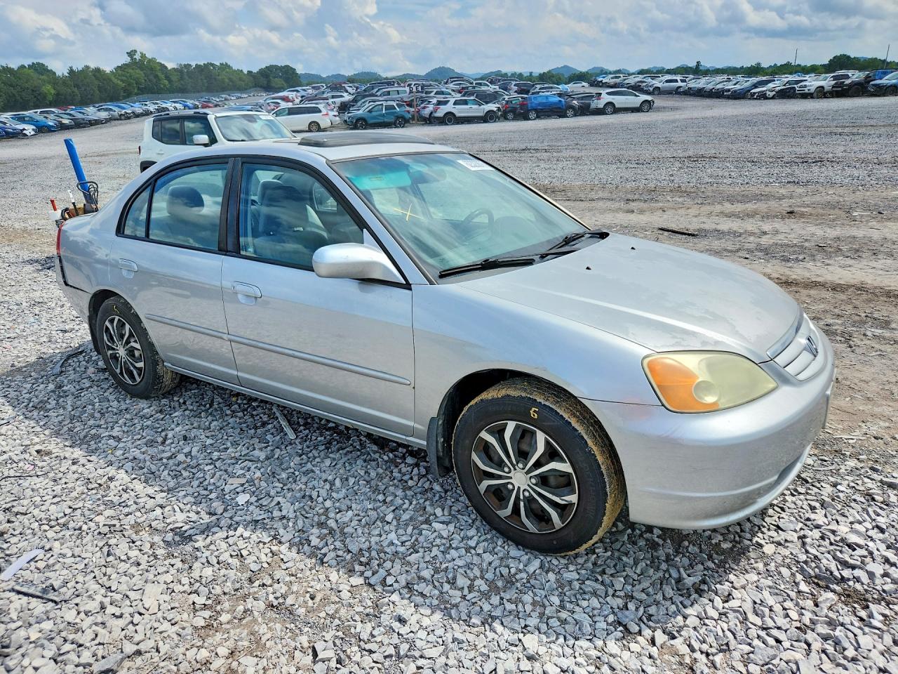 2003 Honda Civic Ex Silver vin: 2HGES25703H625324