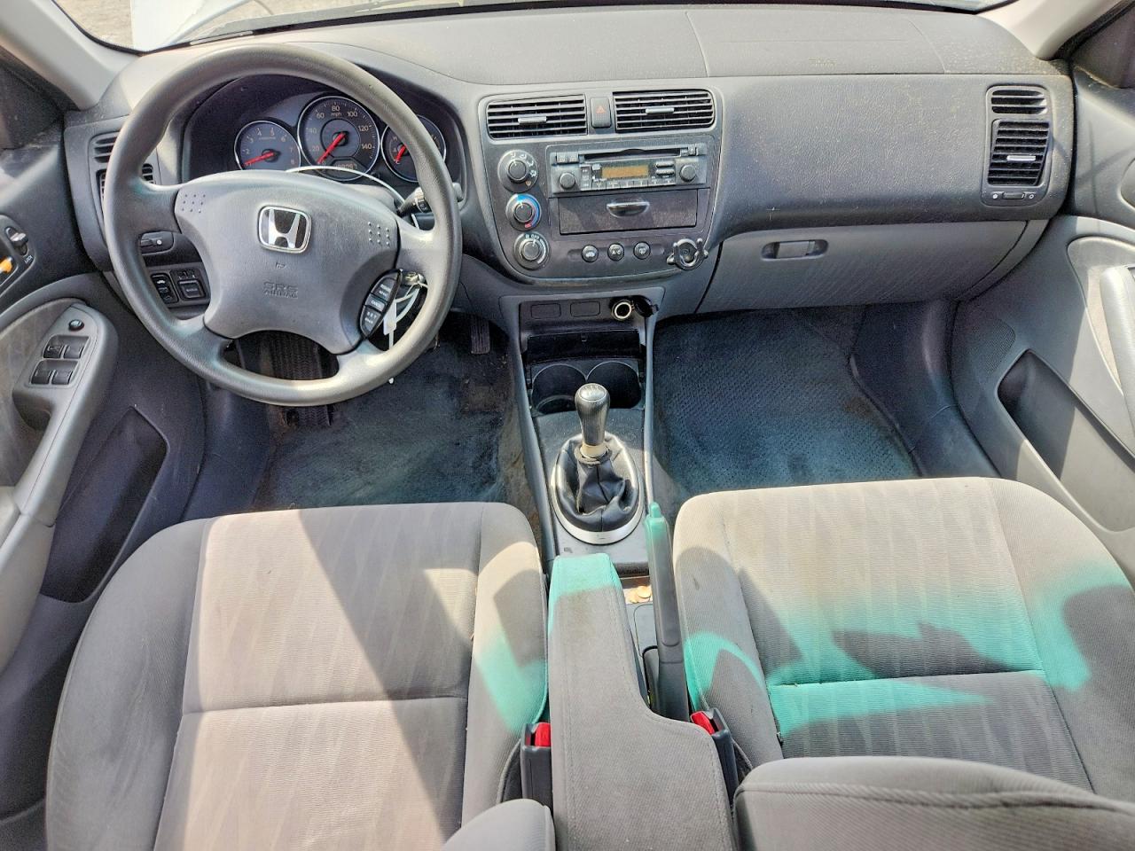 2003 Honda Civic Ex Silver vin: 2HGES25703H625324