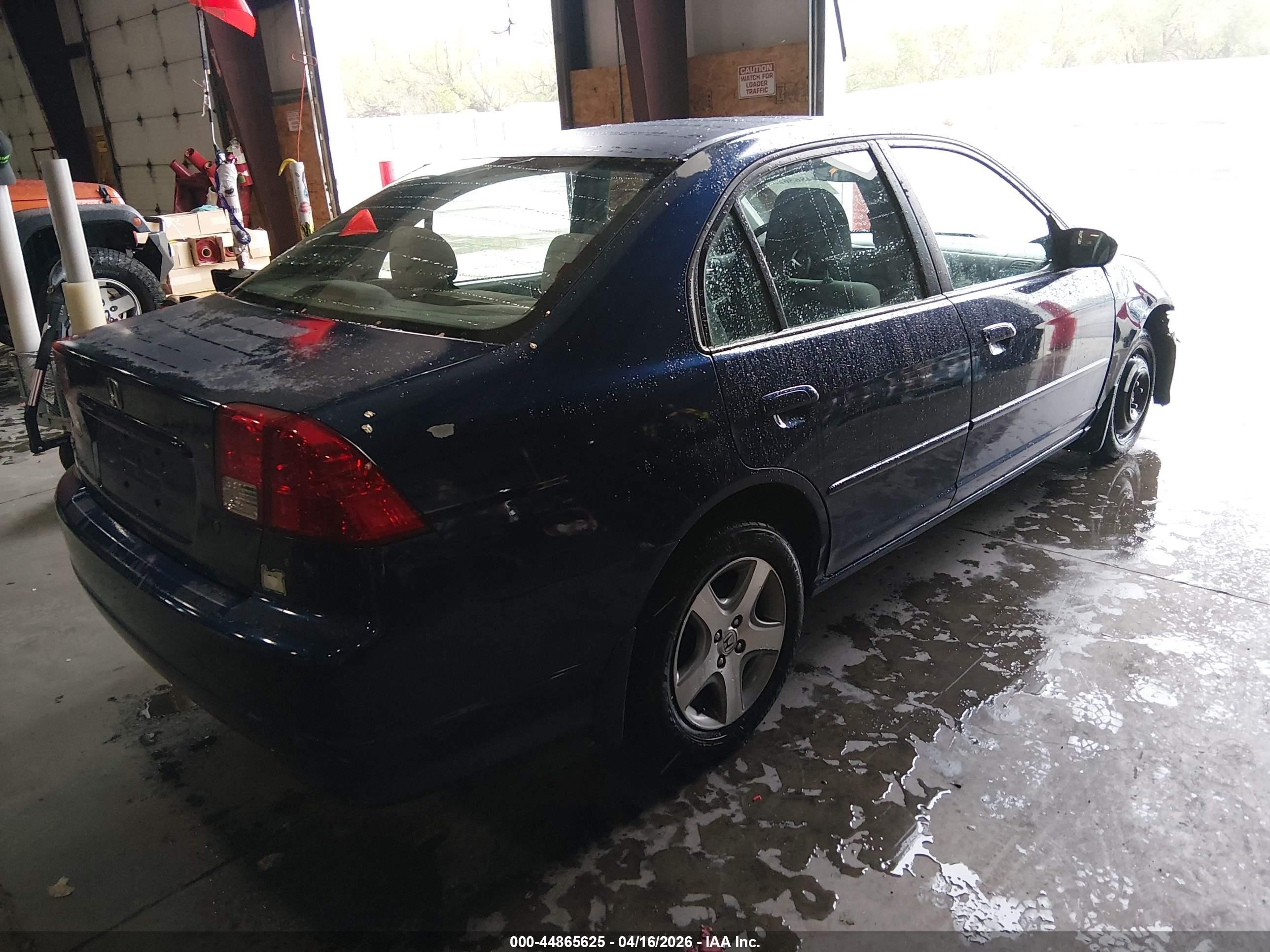 2005 Honda Civic Ex Blue vin: 2HGES25705H544083