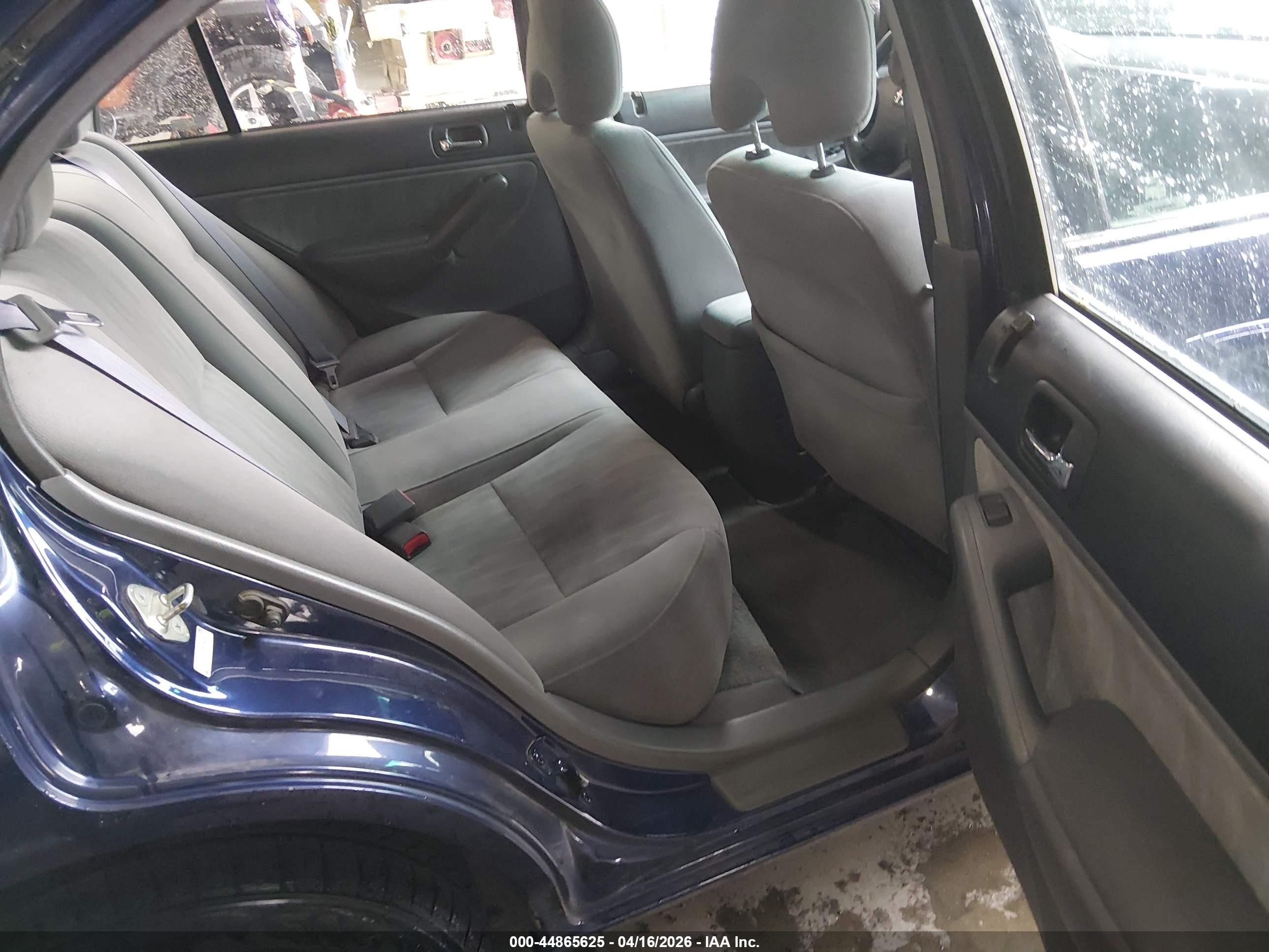 2005 Honda Civic Ex Blue vin: 2HGES25705H544083