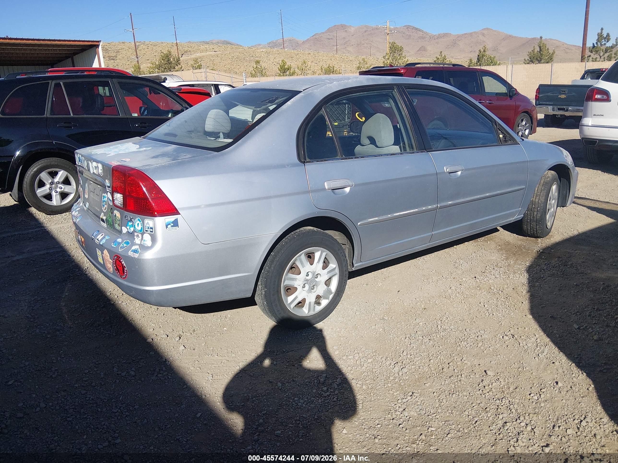 2003 Honda Civic Ex Silver vin: 2HGES25713H512921
