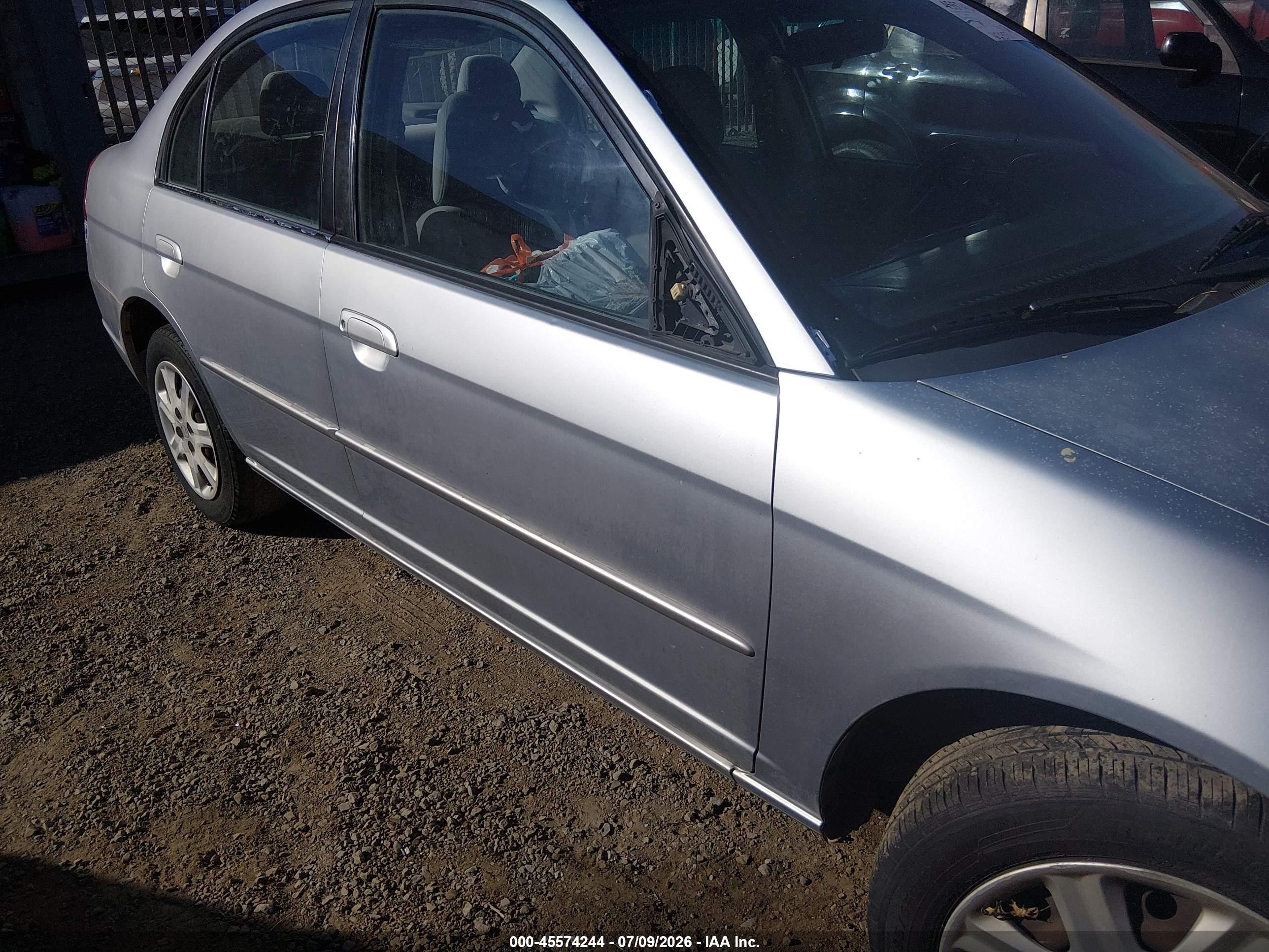 2003 Honda Civic Ex Silver vin: 2HGES25713H512921