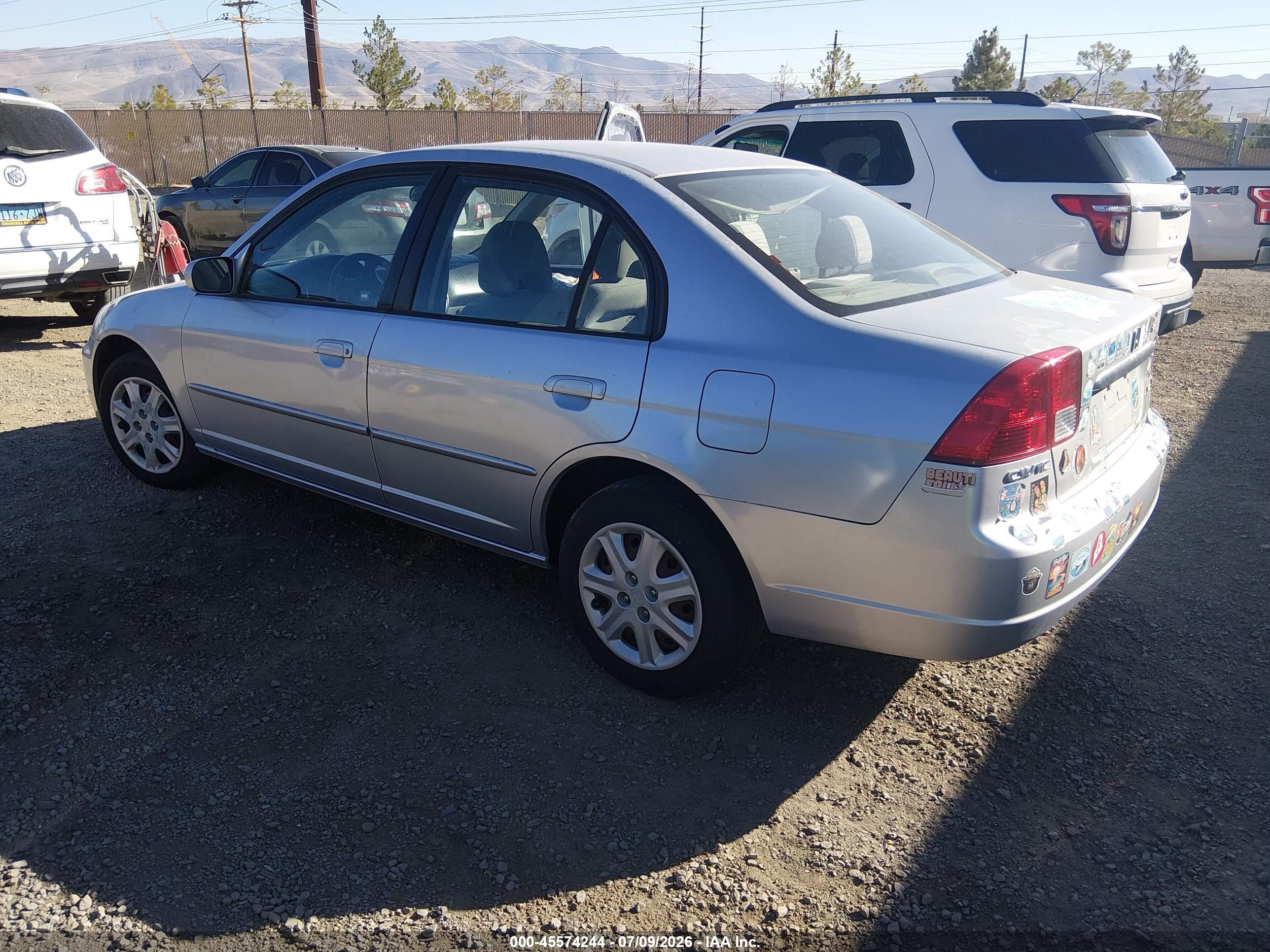 2003 Honda Civic Ex Silver vin: 2HGES25713H512921