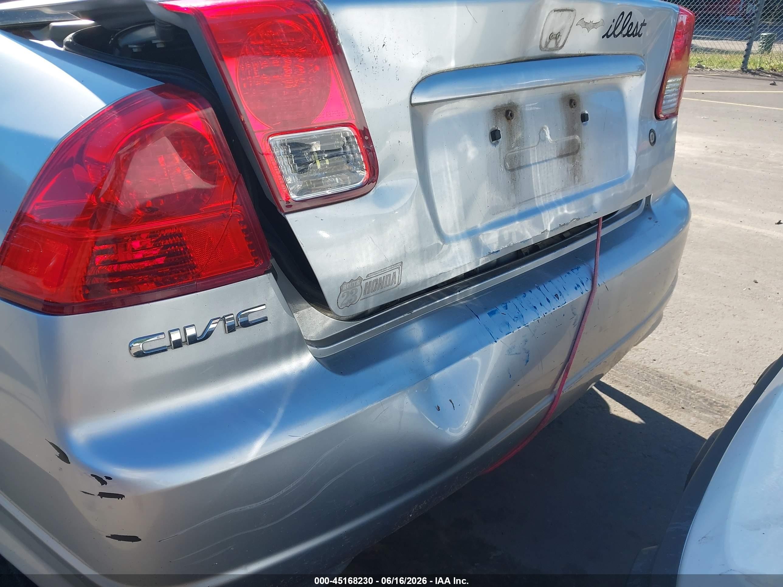 2004 Honda Civic Ex Серебряный vin: 2HGES25724H562275