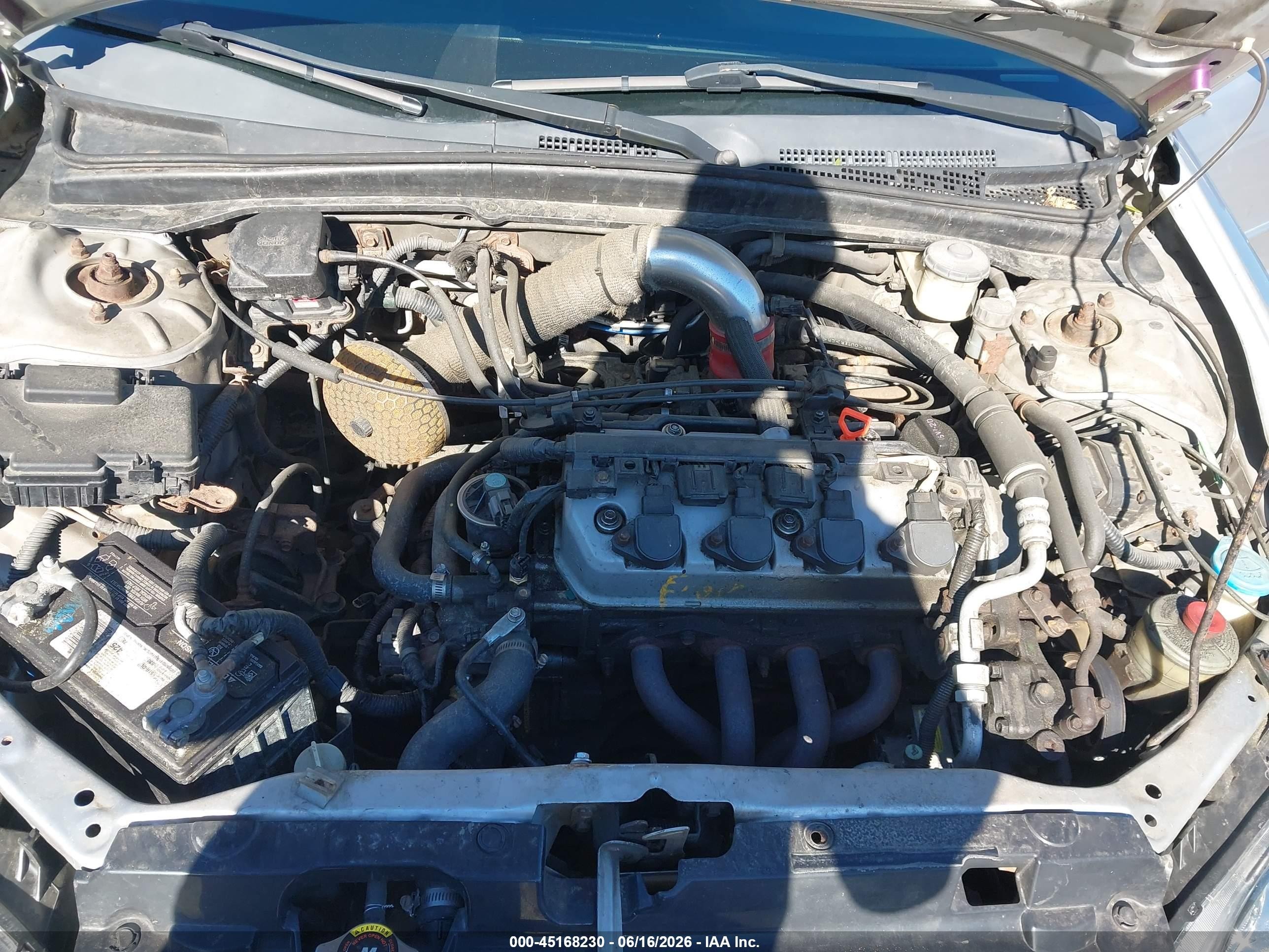 2004 Honda Civic Ex Серебряный vin: 2HGES25724H562275