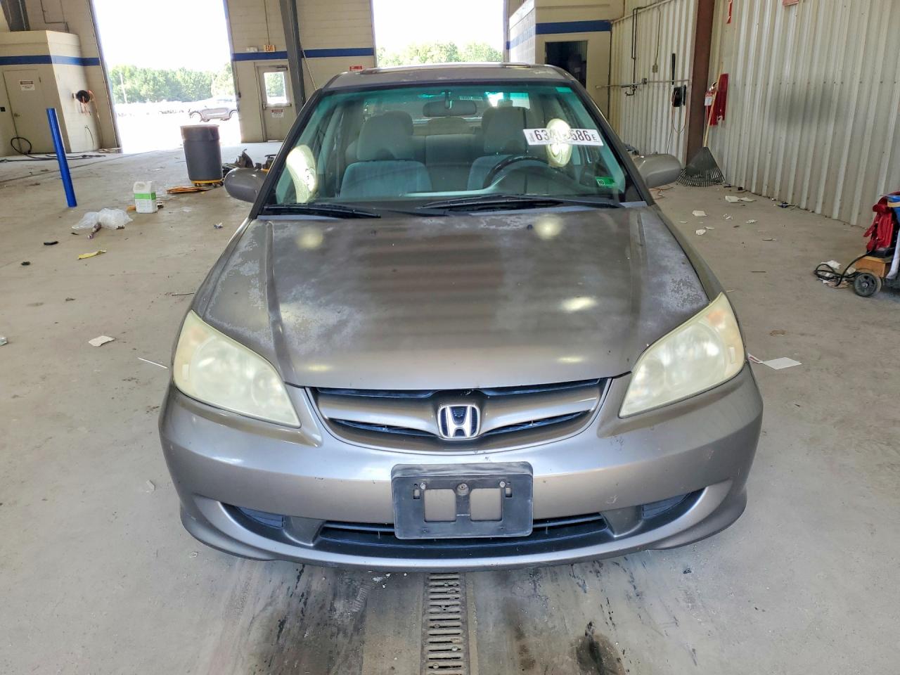 2005 Honda Civic Ex Beige vin: 2HGES25725H622301