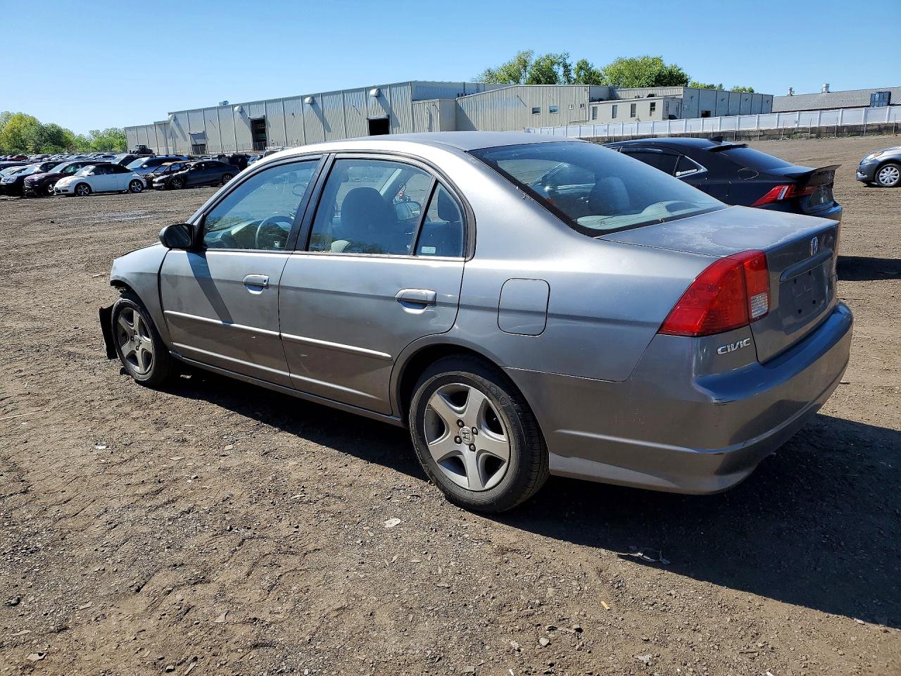 2004 Honda Civic Ex Gray vin: 2HGES25744H612433
