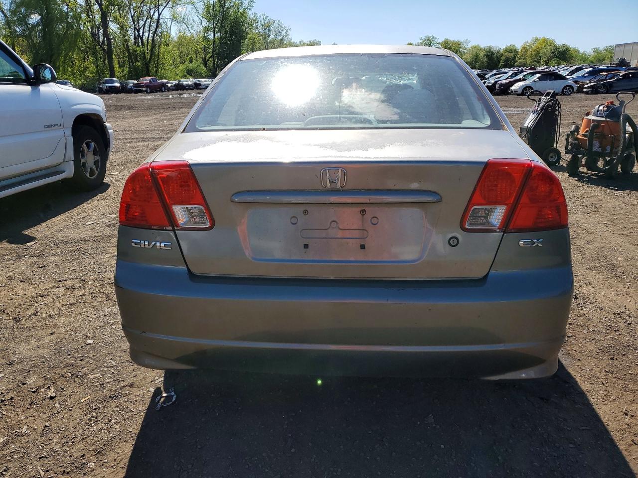 2004 Honda Civic Ex Gray vin: 2HGES25744H612433