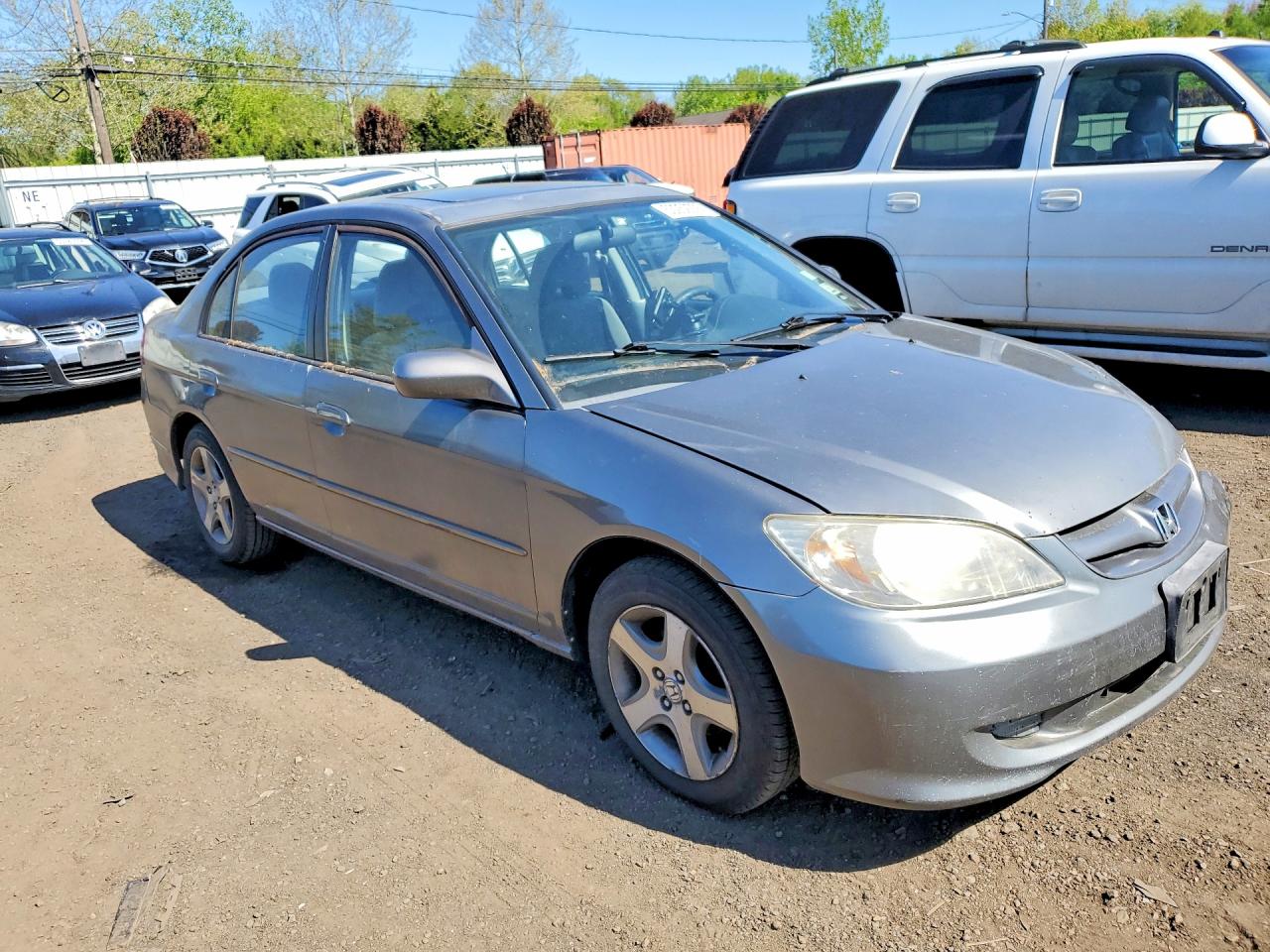 2004 Honda Civic Ex Gray vin: 2HGES25744H612433
