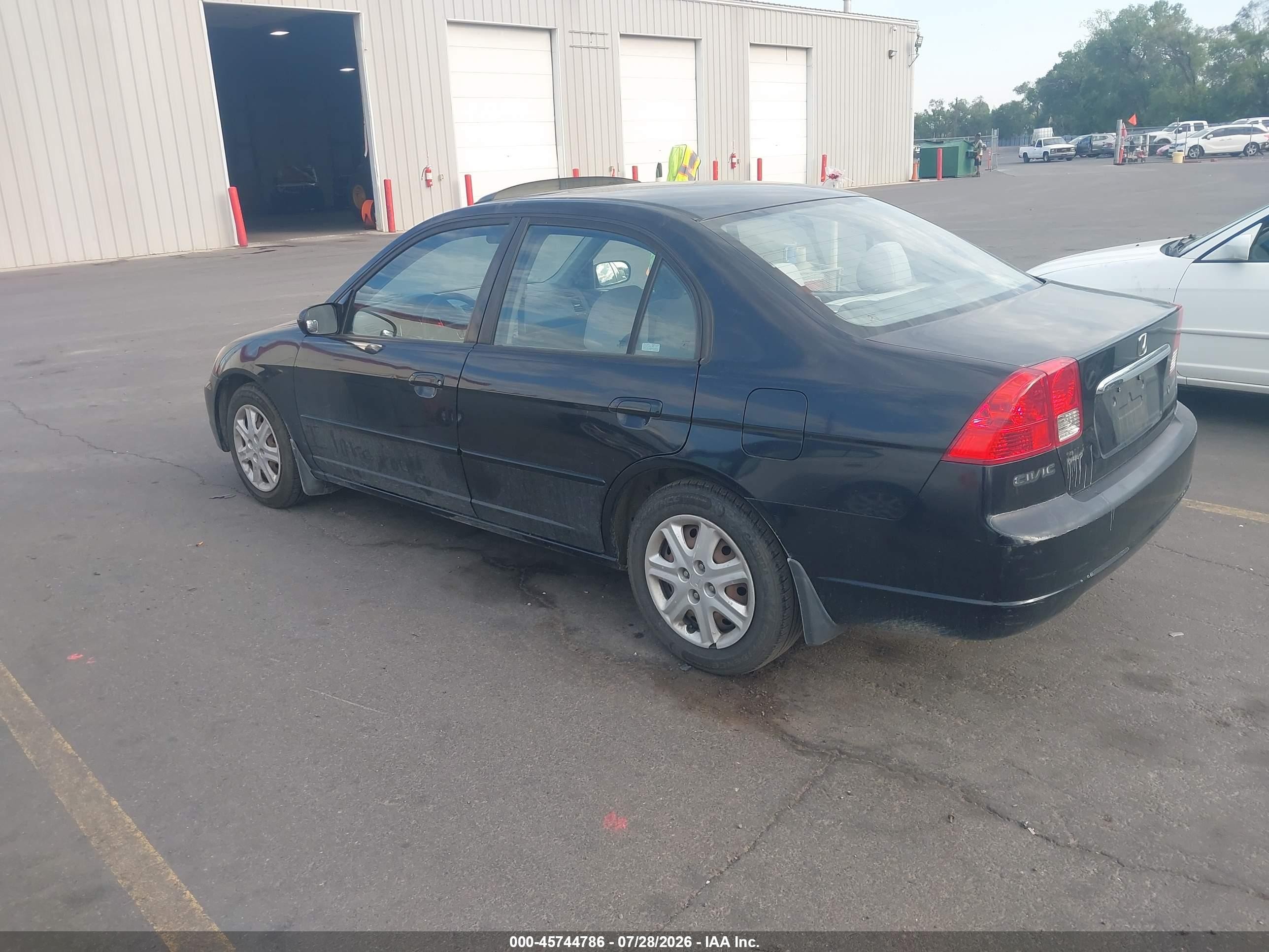 2003 Honda Civic Ex Black vin: 2HGES25763H563931