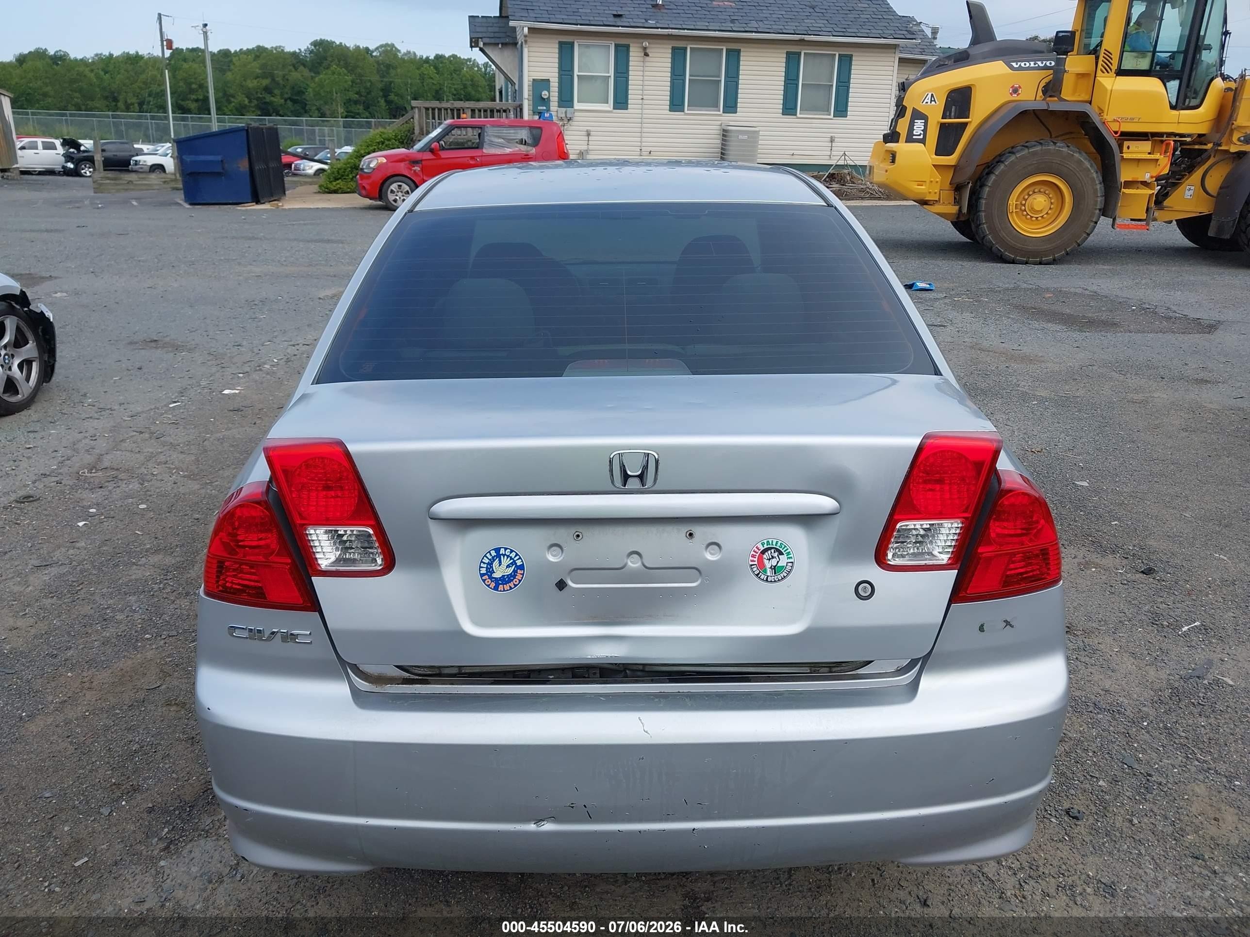 2004 Honda Civic Ex Silver vin: 2HGES25764H500281