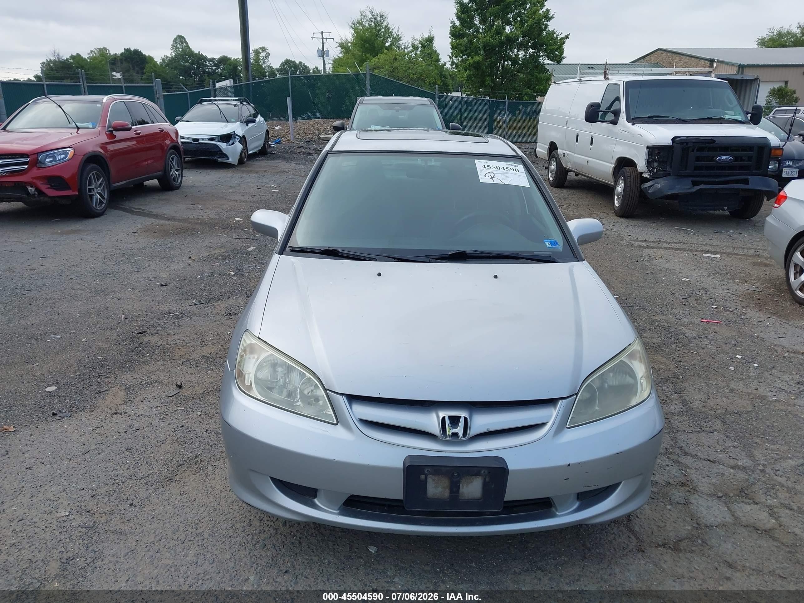 2004 Honda Civic Ex Silver vin: 2HGES25764H500281