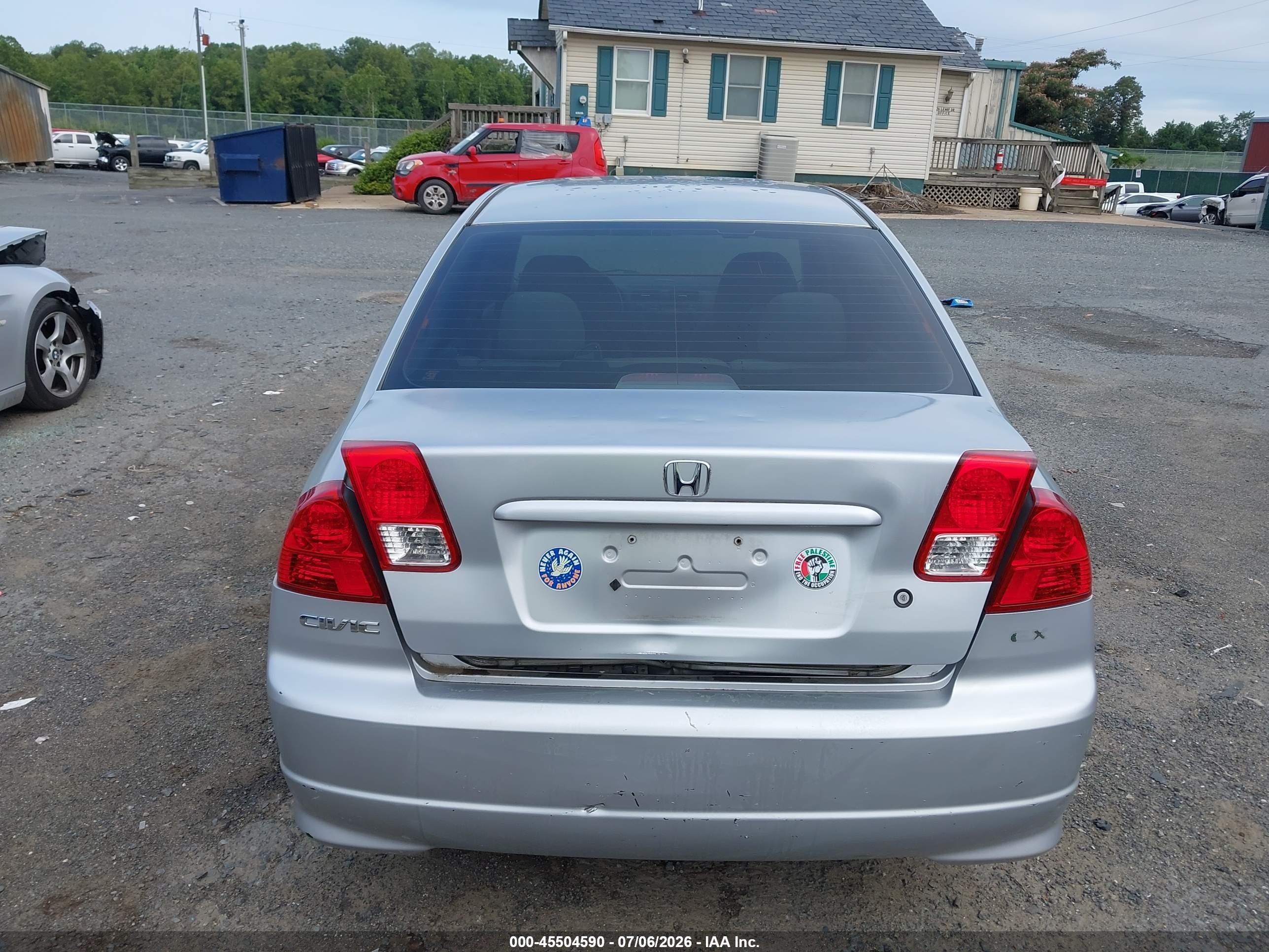 2004 Honda Civic Ex Silver vin: 2HGES25764H500281