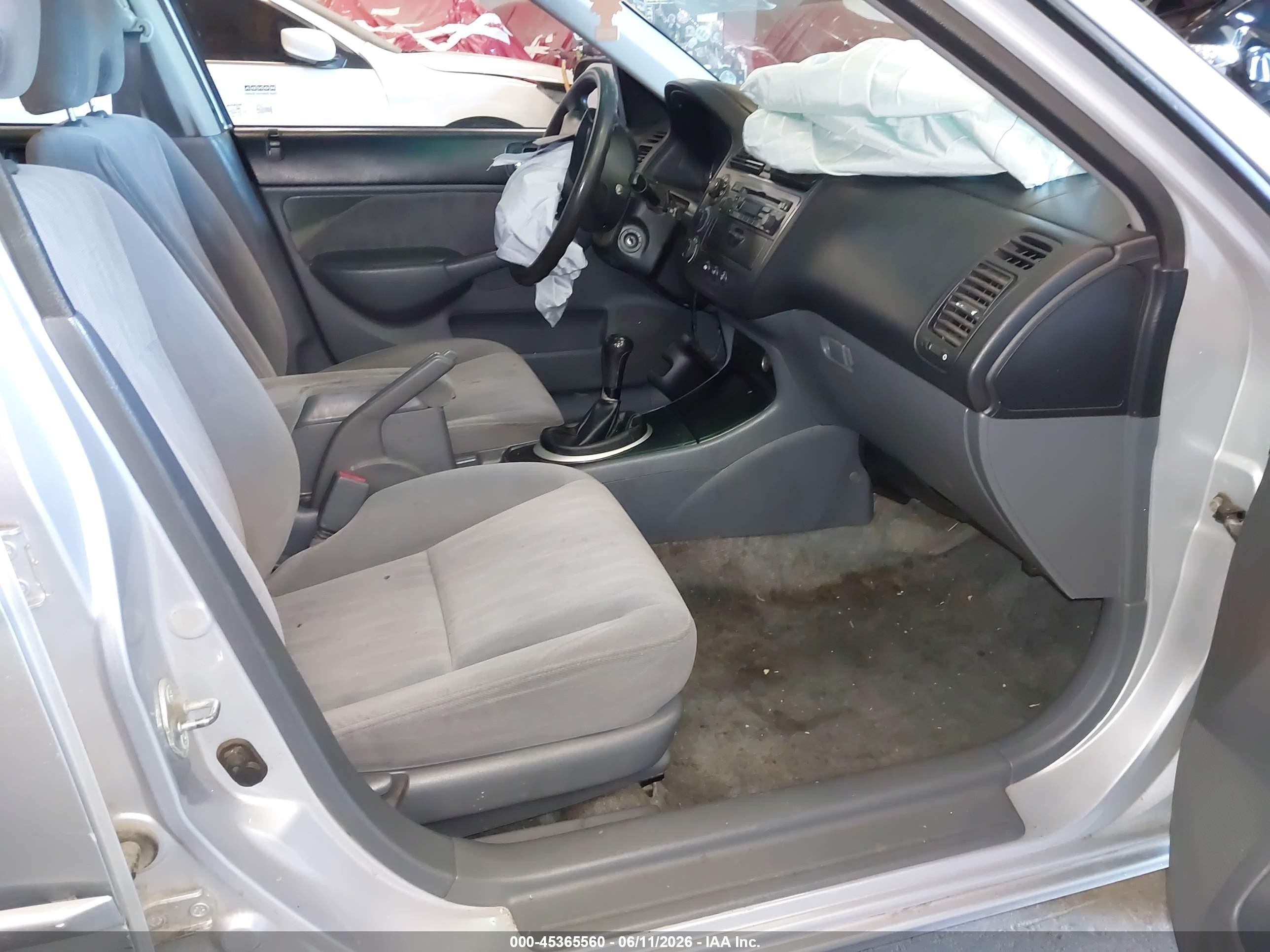 2003 Honda Civic Ex Silver vin: 2HGES25783H561758