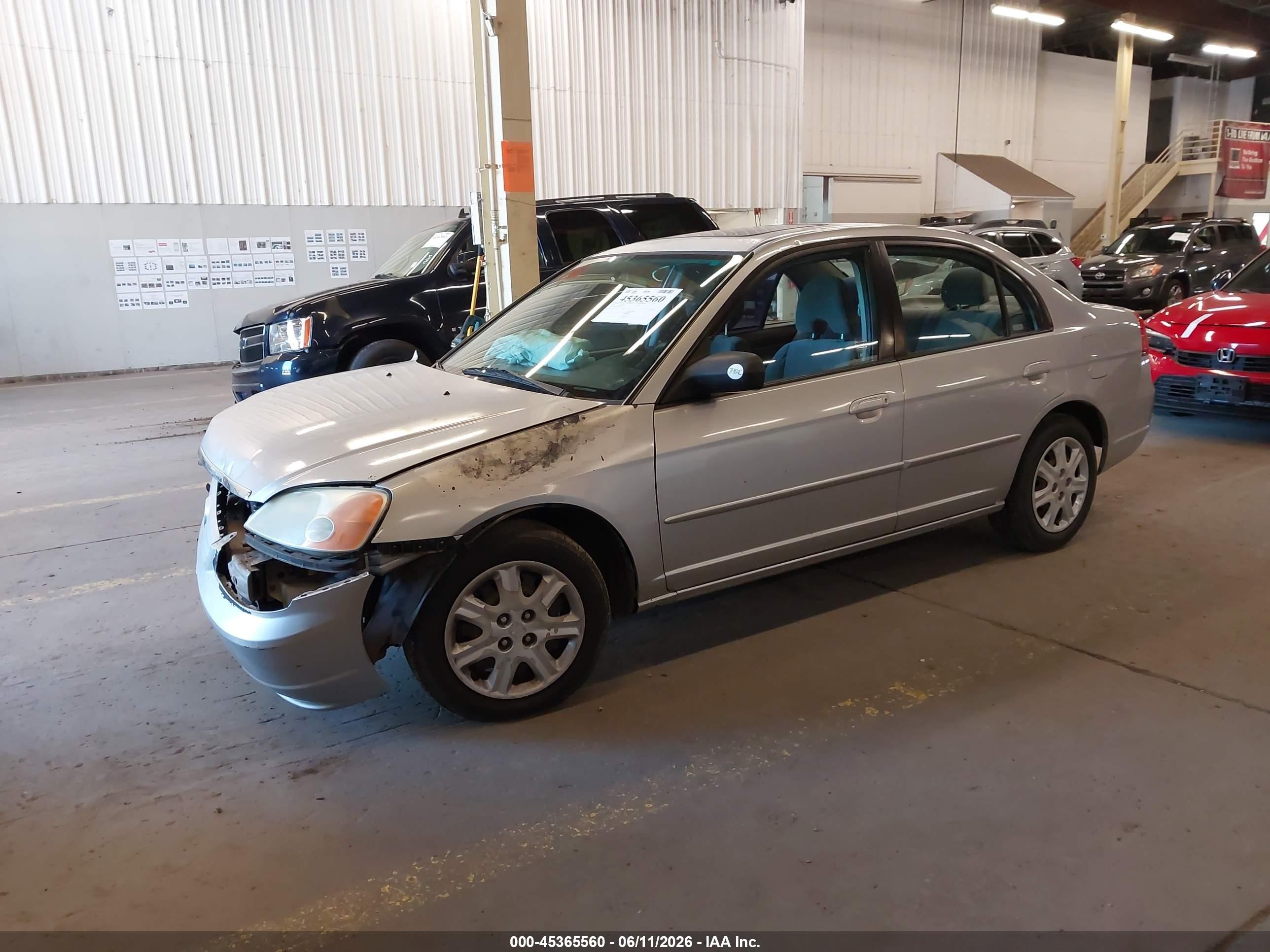 2003 Honda Civic Ex Silver vin: 2HGES25783H561758
