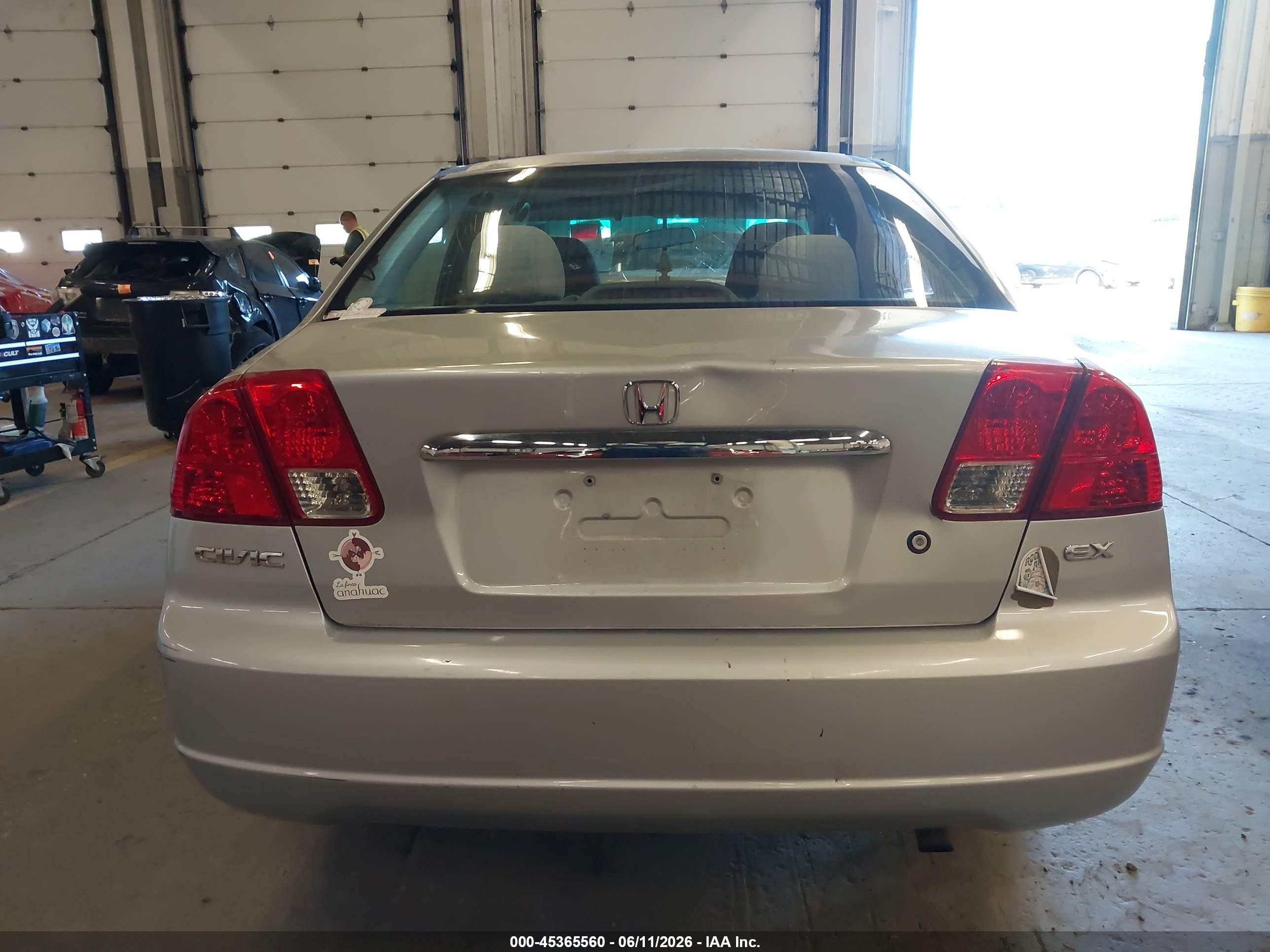 2003 Honda Civic Ex Silver vin: 2HGES25783H561758