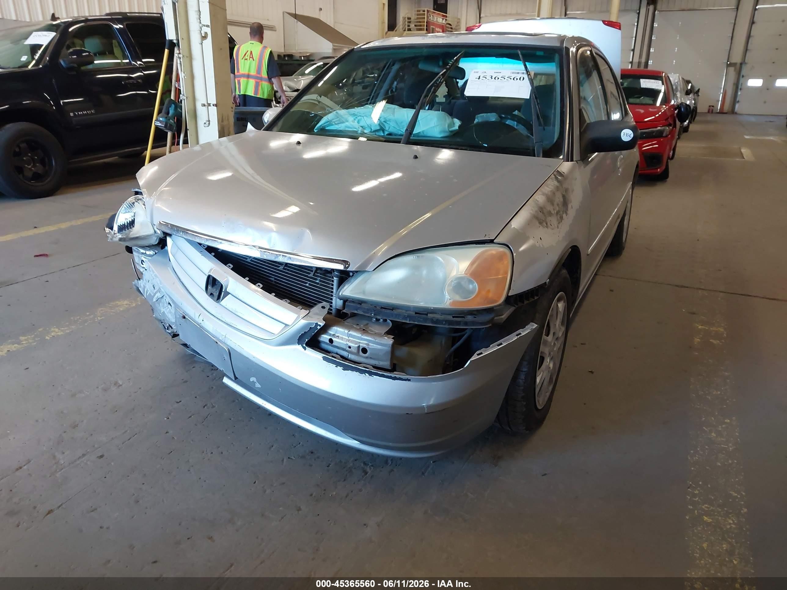 2003 Honda Civic Ex Silver vin: 2HGES25783H561758