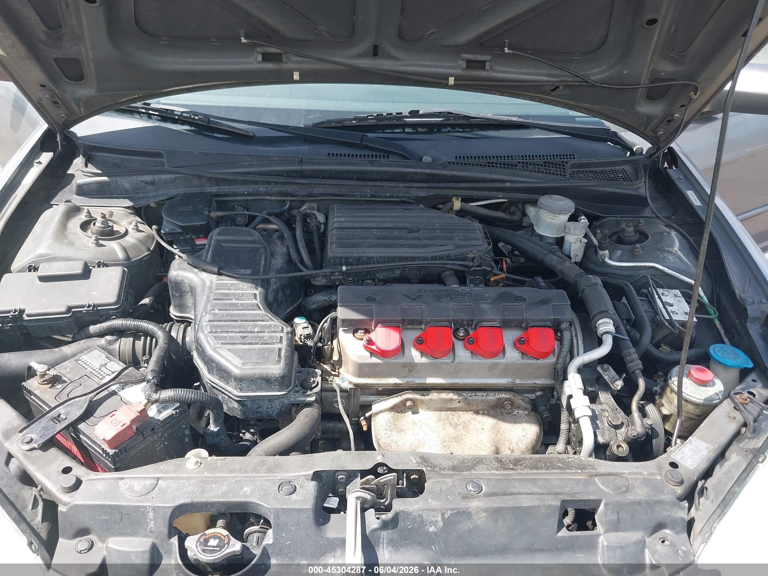 2004 Honda Civic Ex Серый vin: 2HGES25784H566458