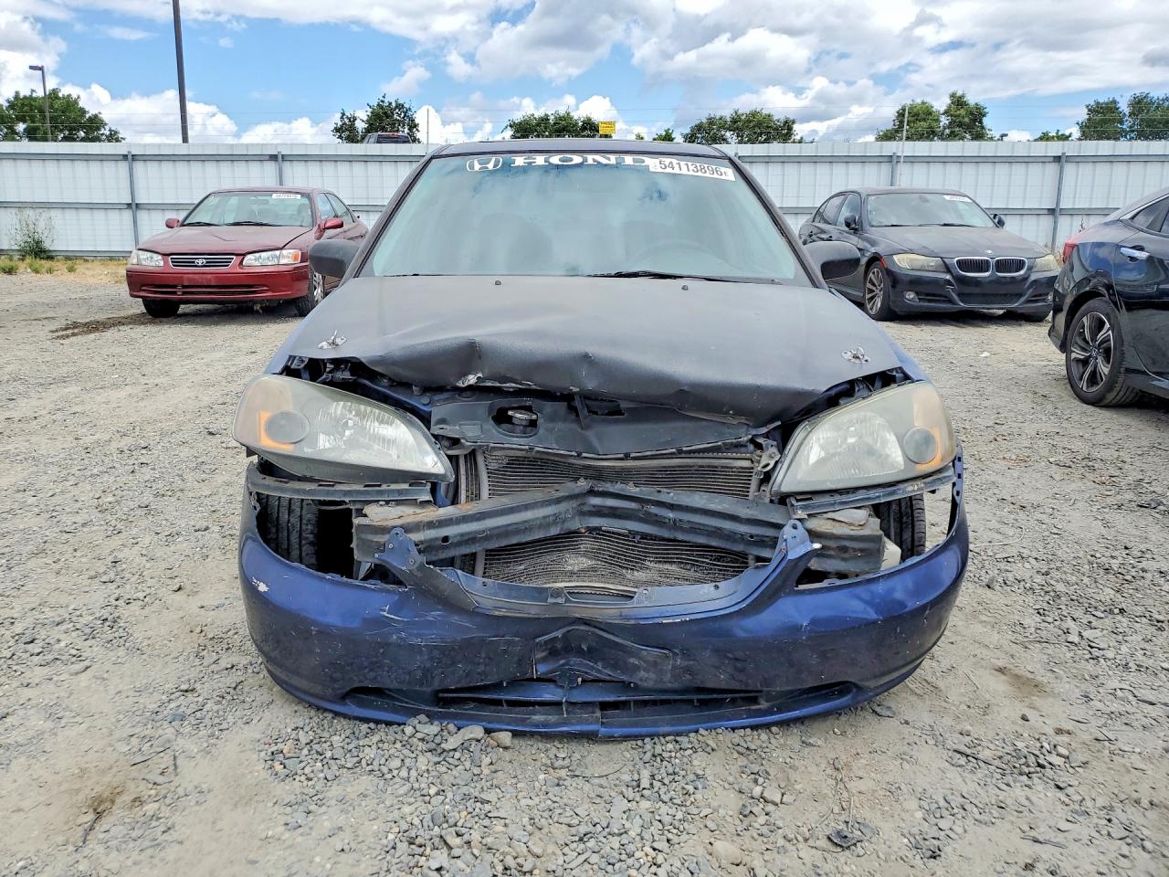 2002 Honda Civic Ex Blue vin: 2HGES25792H577787