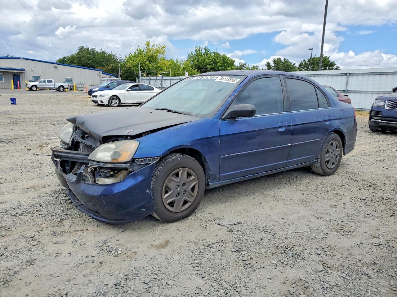 2002 Honda Civic Ex Blue vin: 2HGES25792H577787