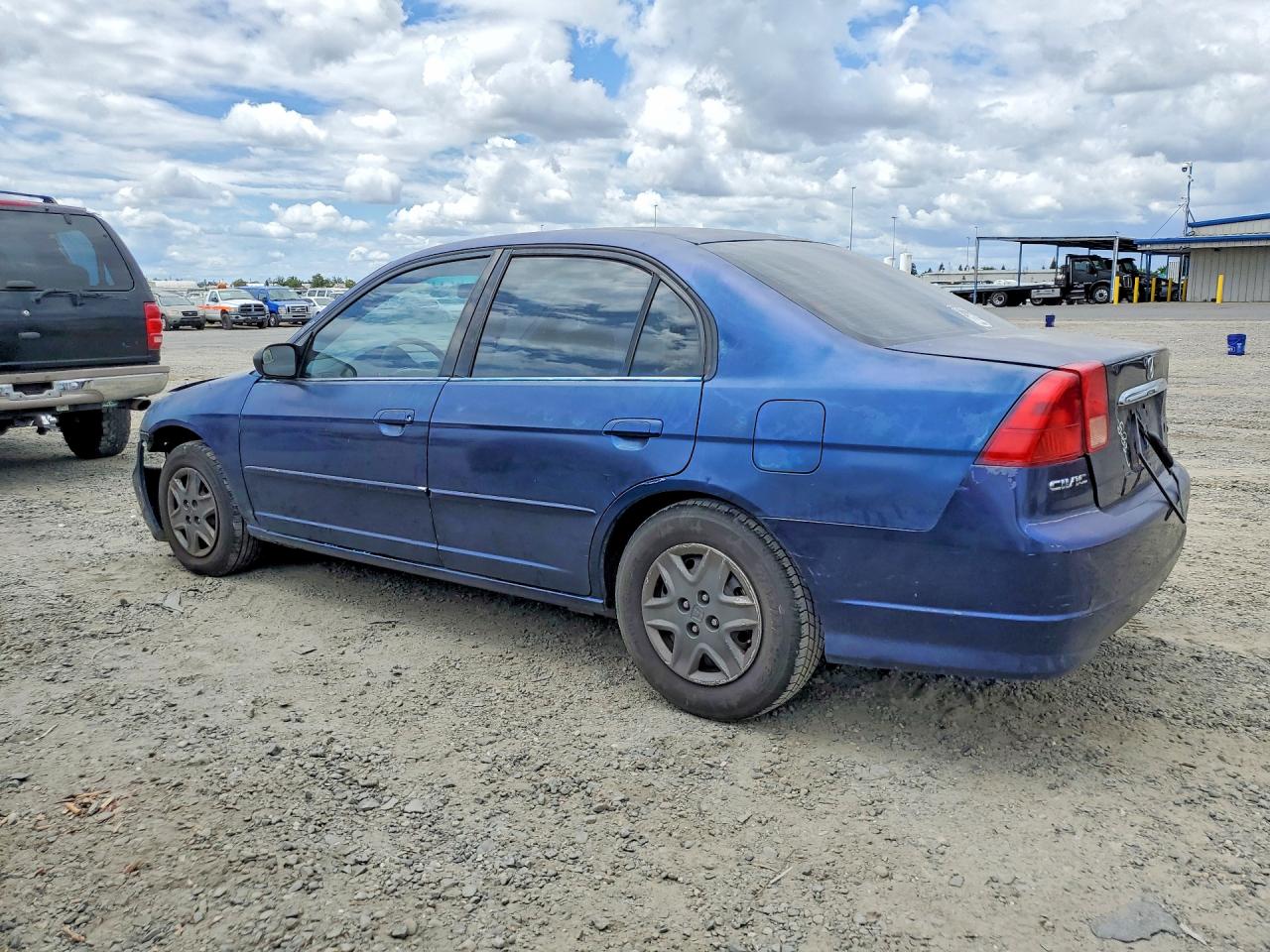2002 Honda Civic Ex Blue vin: 2HGES25792H577787