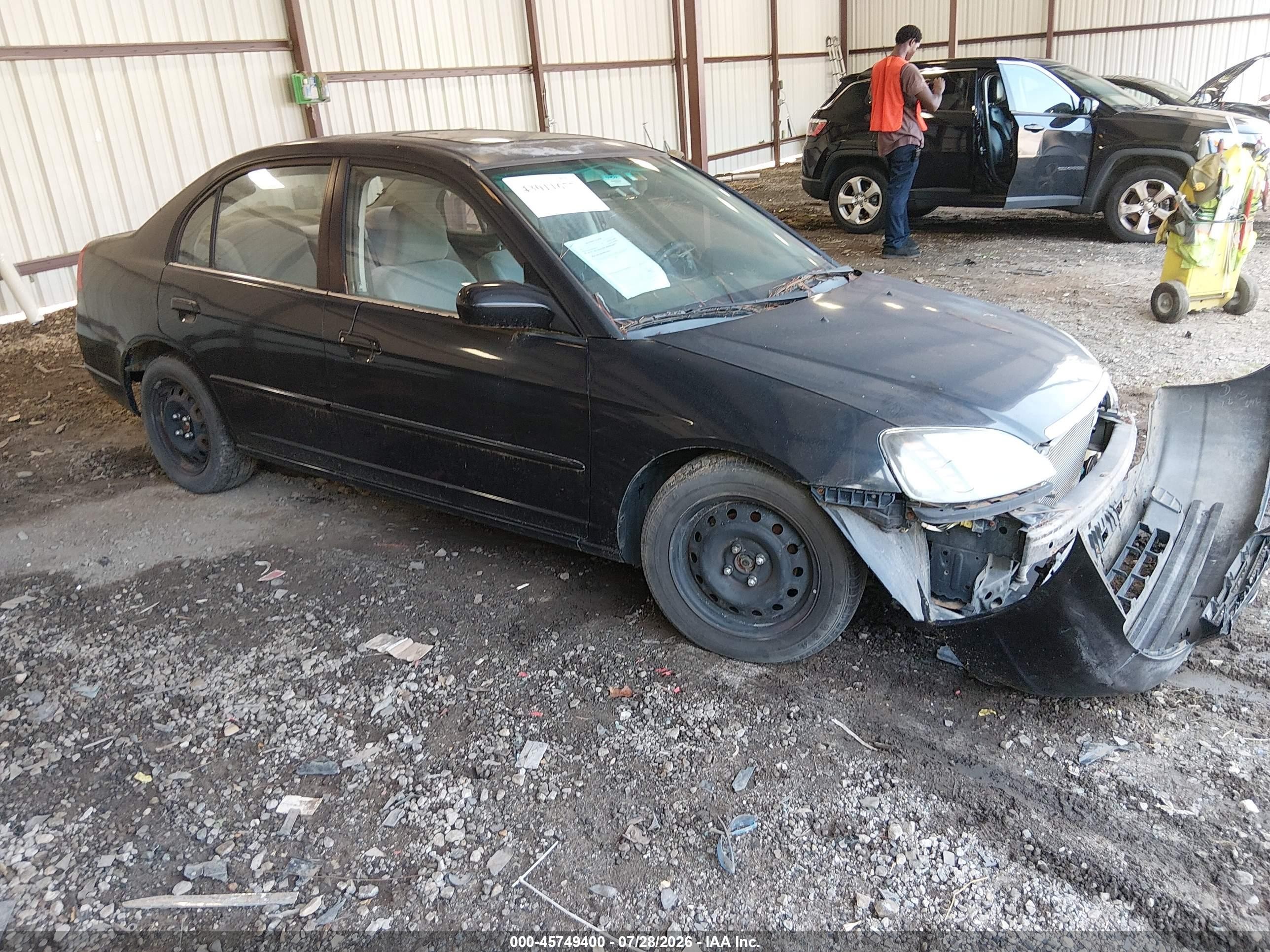 2001 Honda Civic Ex Black vin: 2HGES257X1H588702