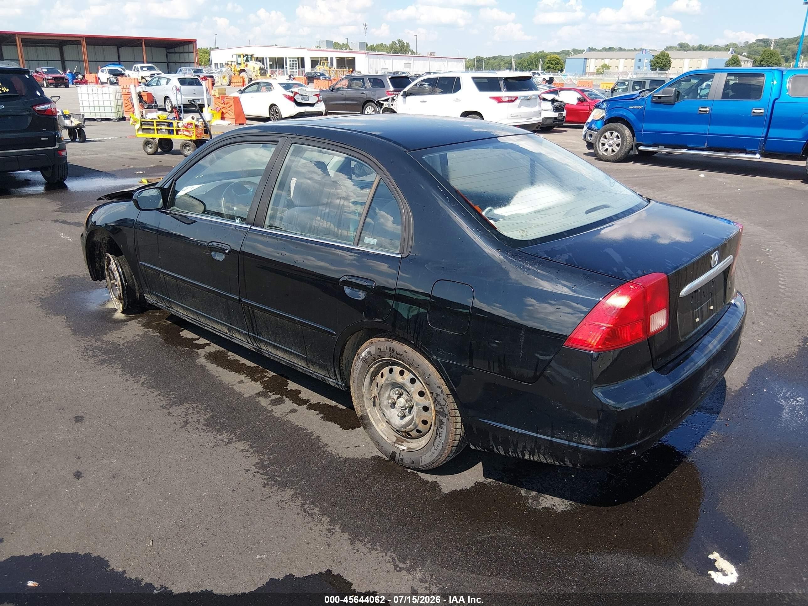2002 Honda Civic Ex Black vin: 2HGES257X2H500829
