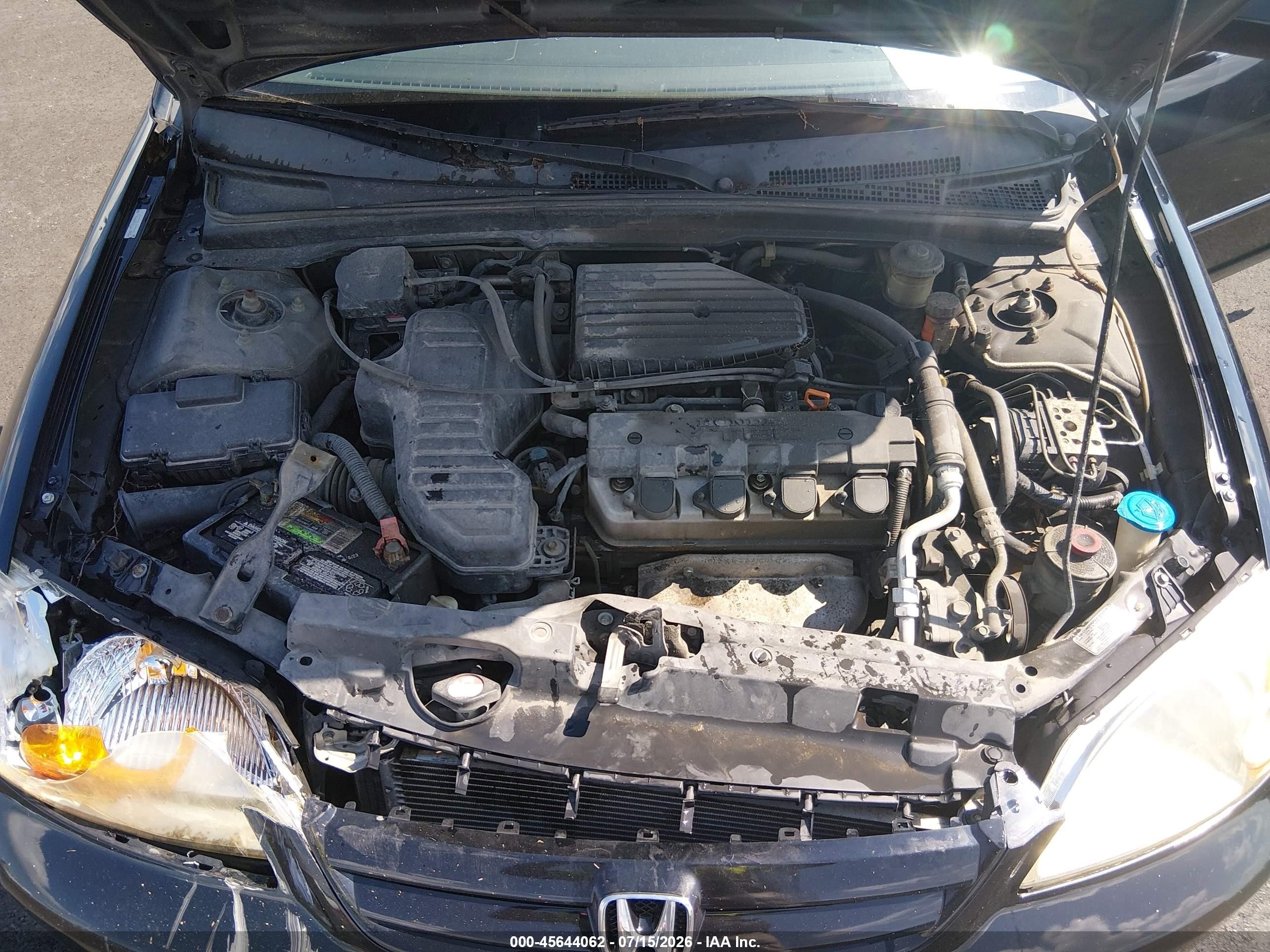 2002 Honda Civic Ex Black vin: 2HGES257X2H500829