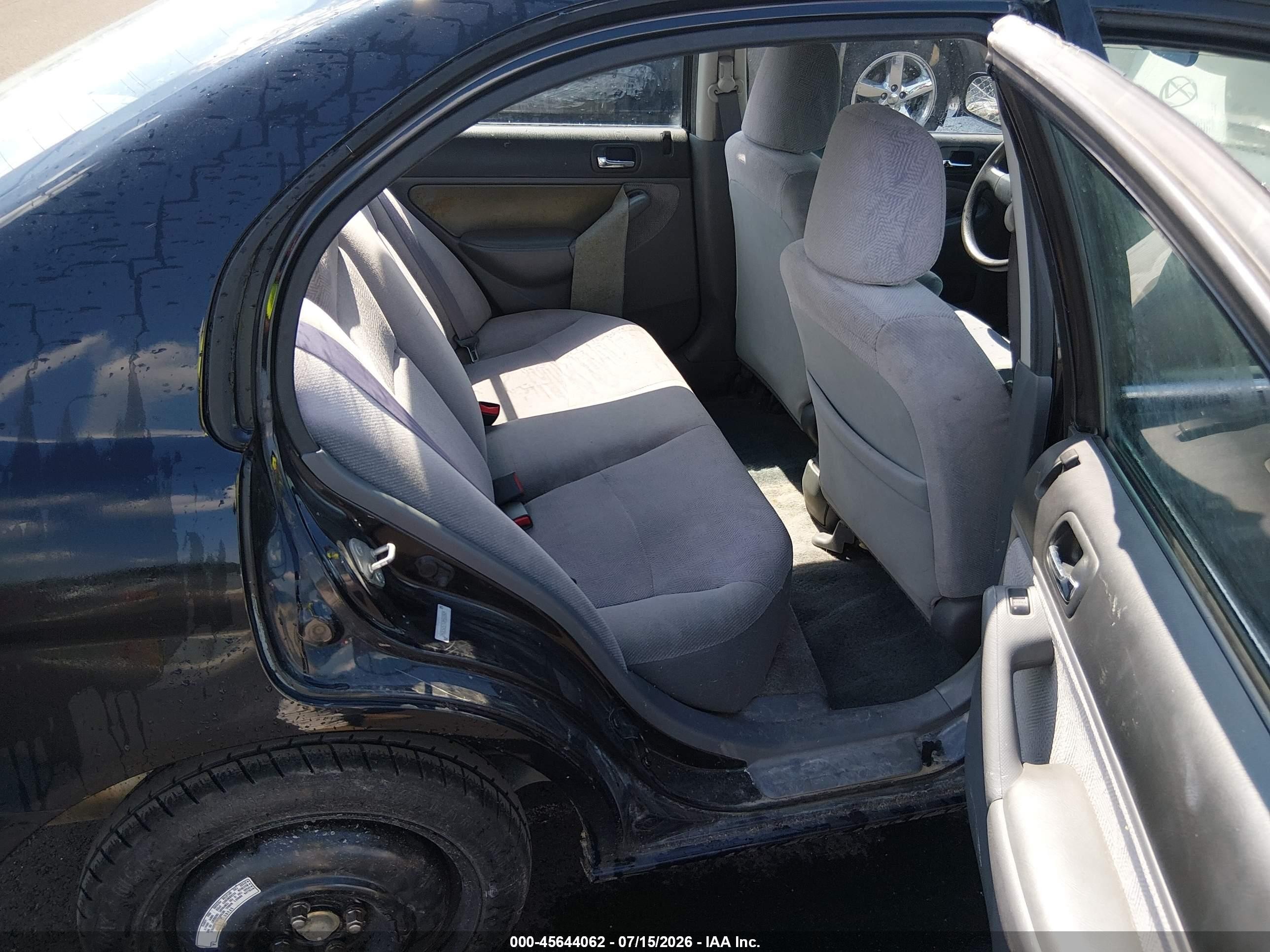 2002 Honda Civic Ex Black vin: 2HGES257X2H500829