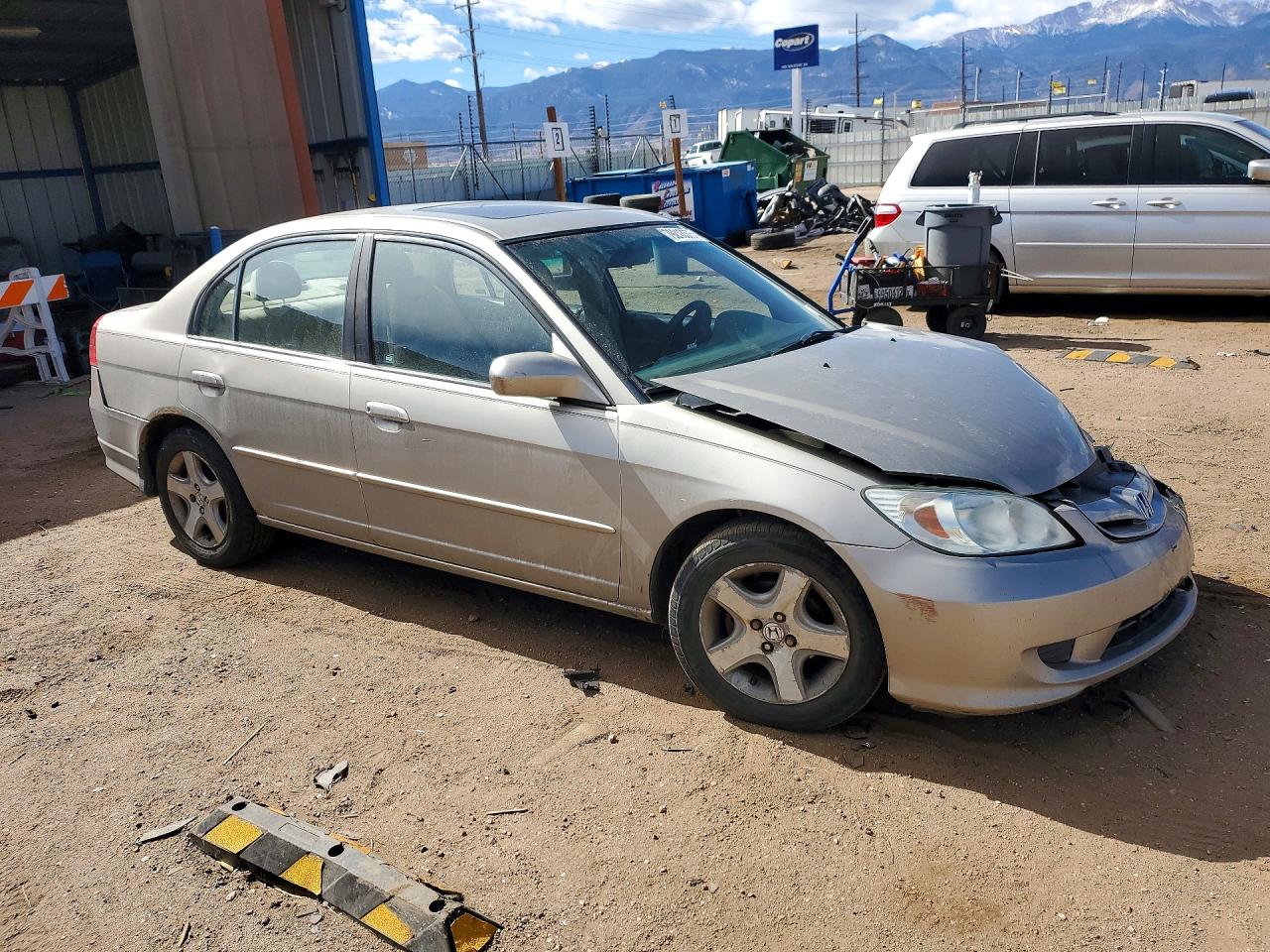 2004 Honda Civic Ex Gray vin: 2HGES257X4H640513