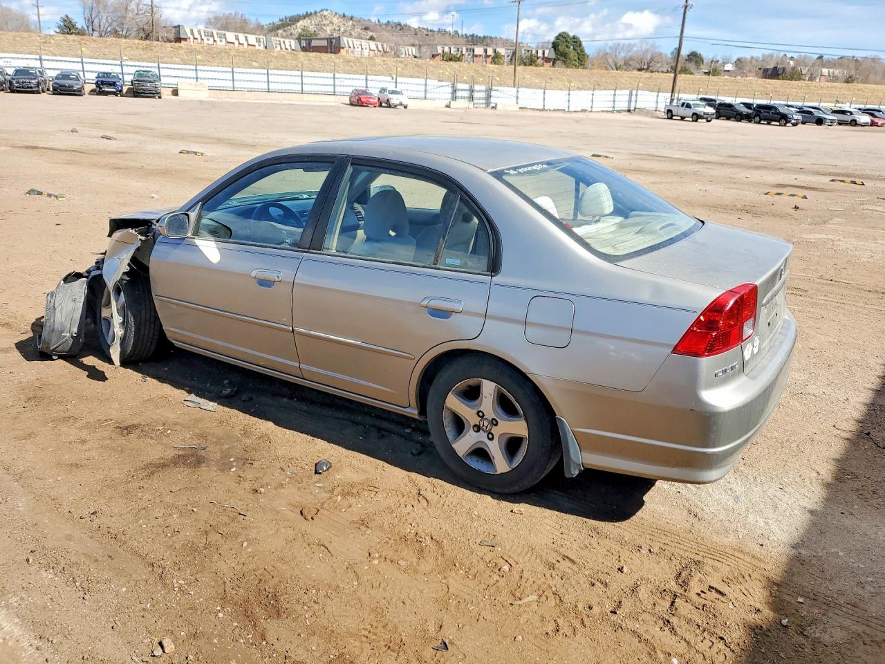 2004 Honda Civic Ex Gray vin: 2HGES257X4H640513