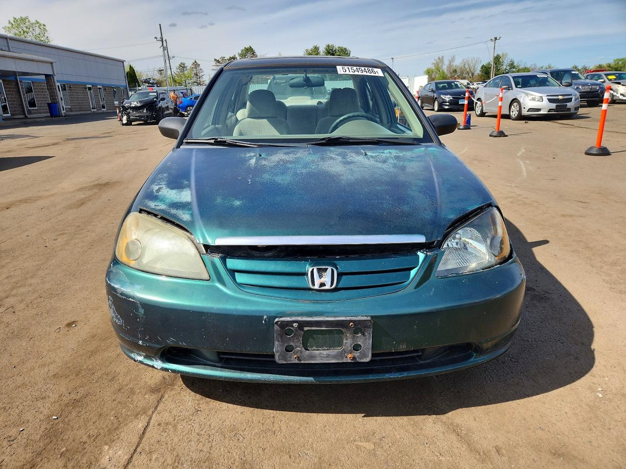 2001 Honda Civic Ex Green vin: 2HGES26701H536221