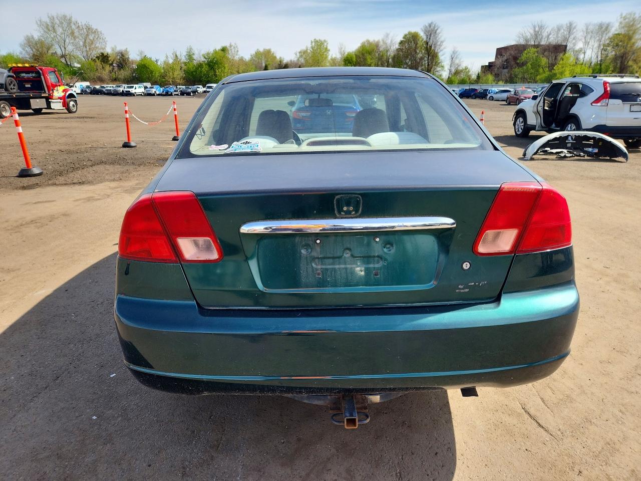 2001 Honda Civic Ex Green vin: 2HGES26701H536221