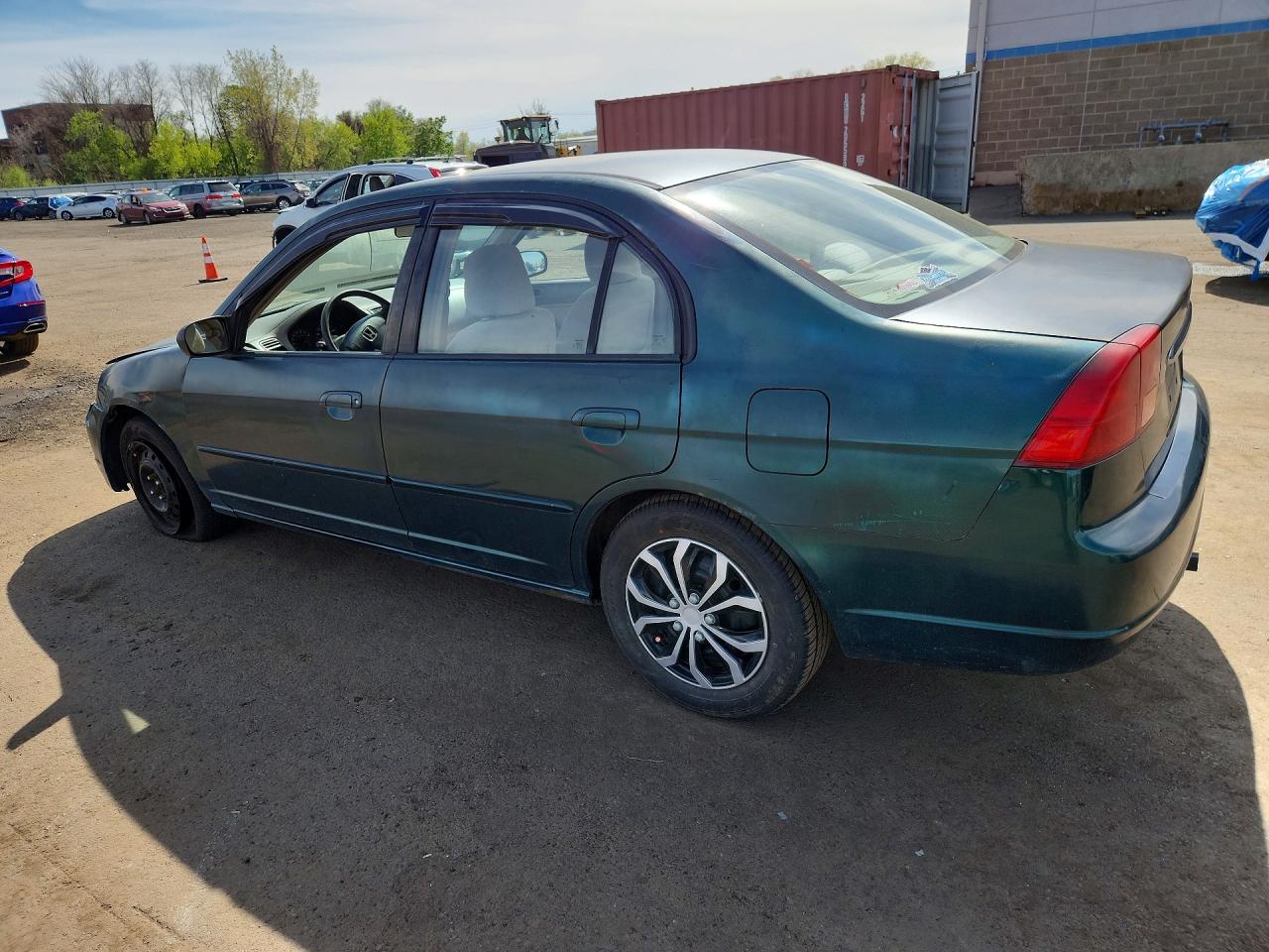 2001 Honda Civic Ex Green vin: 2HGES26701H536221