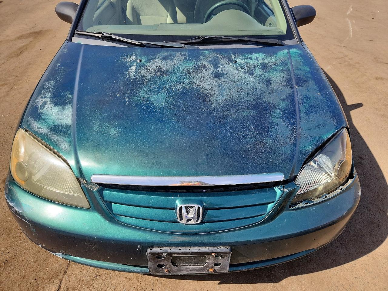 2001 Honda Civic Ex Green vin: 2HGES26701H536221