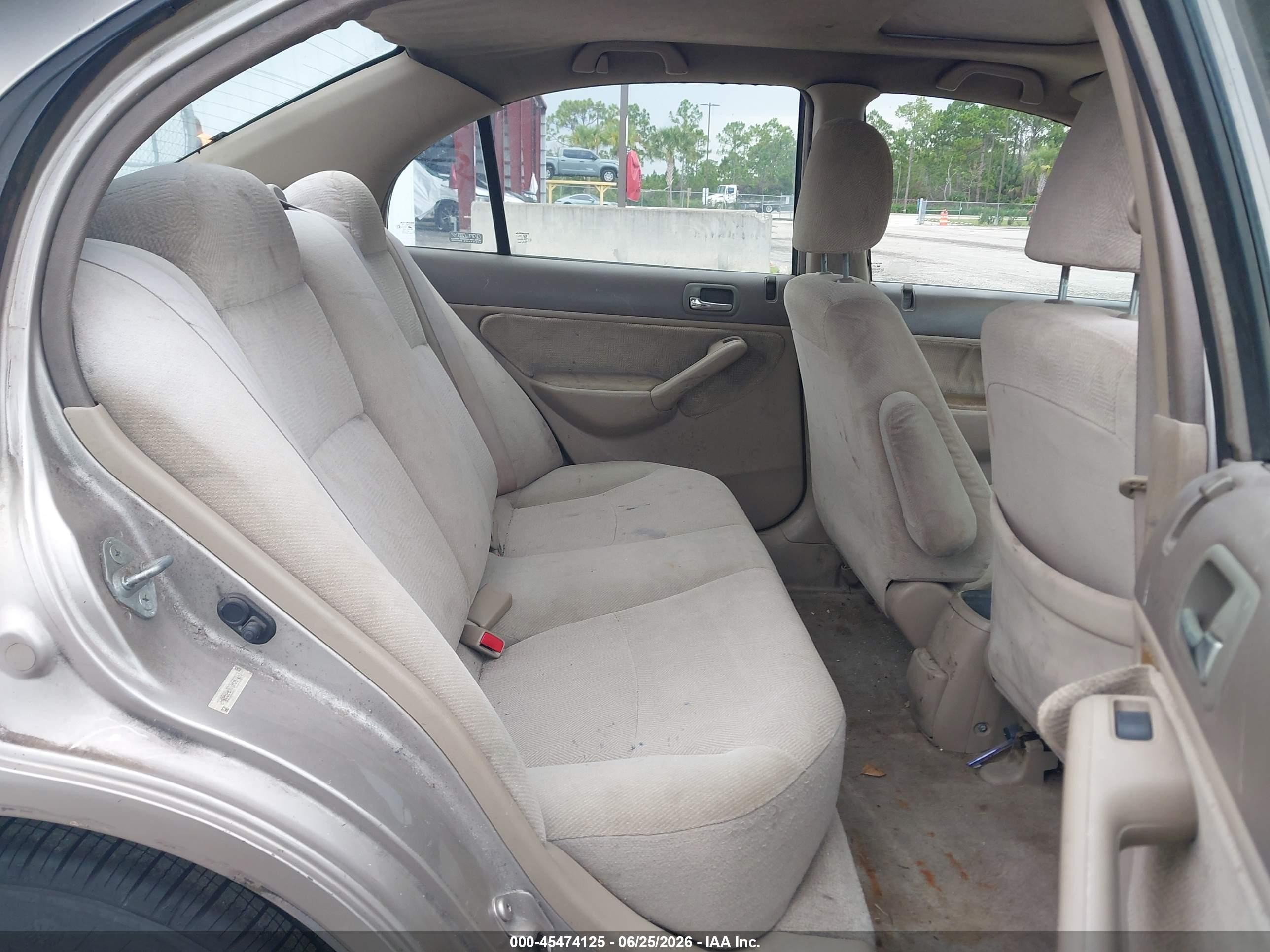 2002 Honda Civic Ex Tan vin: 2HGES26702H587865