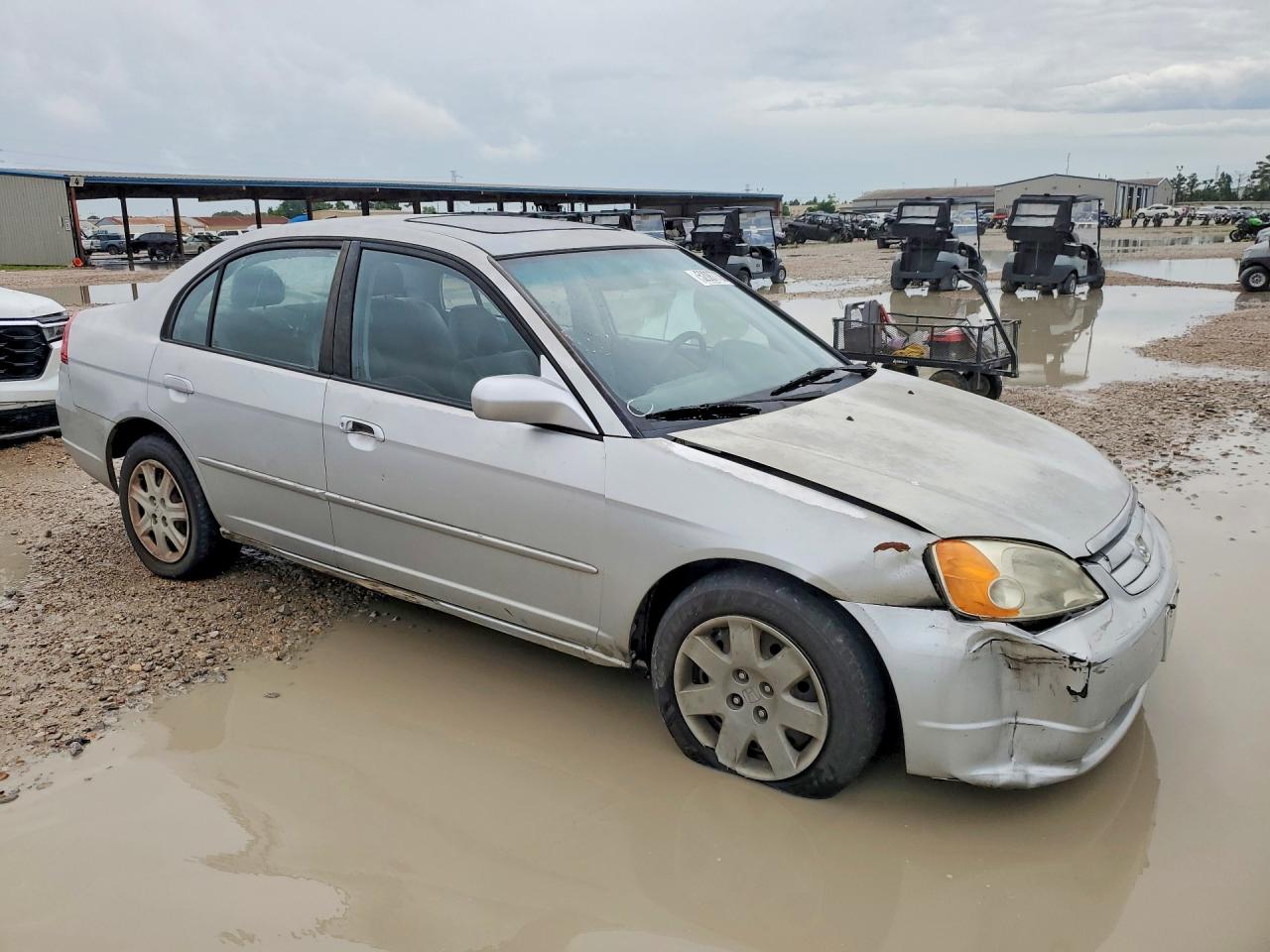 2003 Honda Civic Ex Silver vin: 2HGES26703H615228