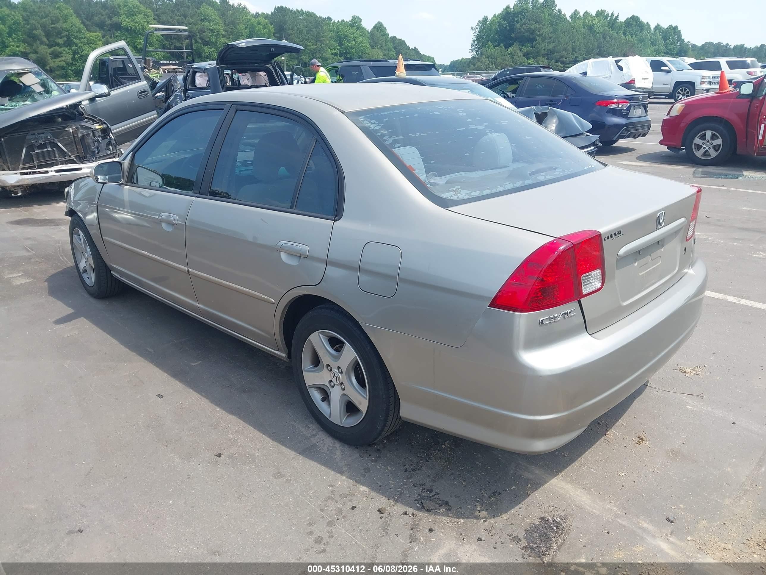 2004 Honda Civic Ex Gold vin: 2HGES26704H528267
